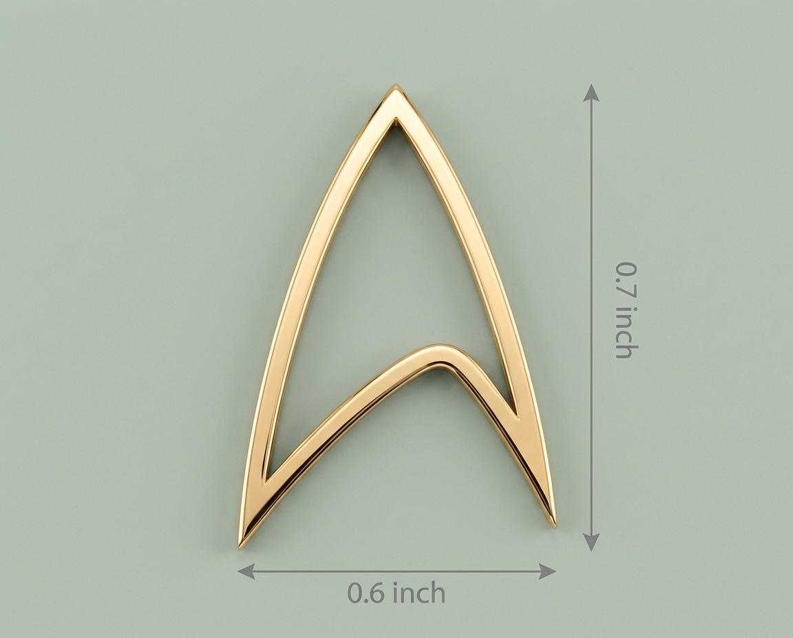 Star Pendant: Gold Tone Unique Design