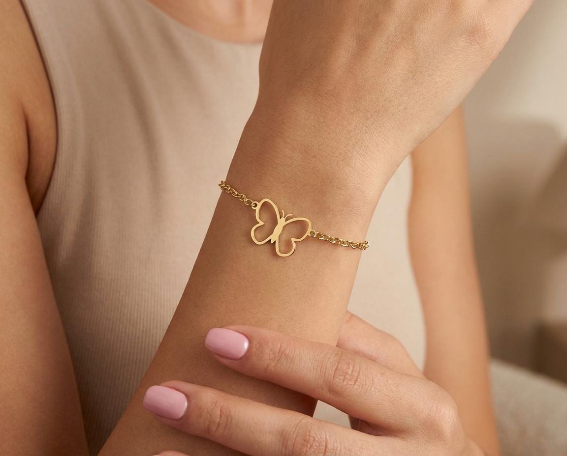 Butterfly Bracelet: Sterling Silver Elegant Design