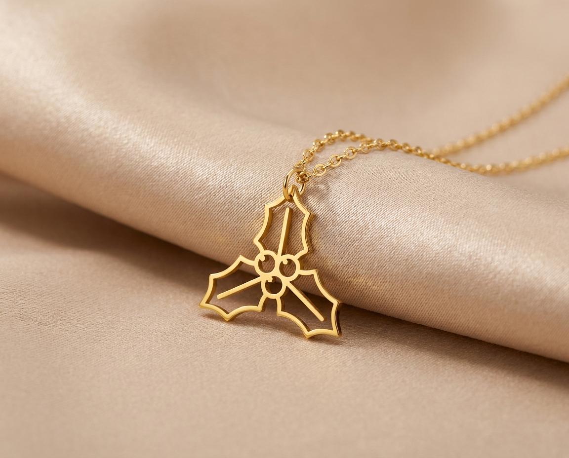 Holly Necklace: Sterling Silver Minimalist Pendant