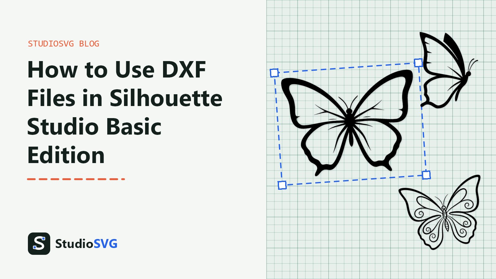 Silhouette cutting machine with a butterfly design on the mat