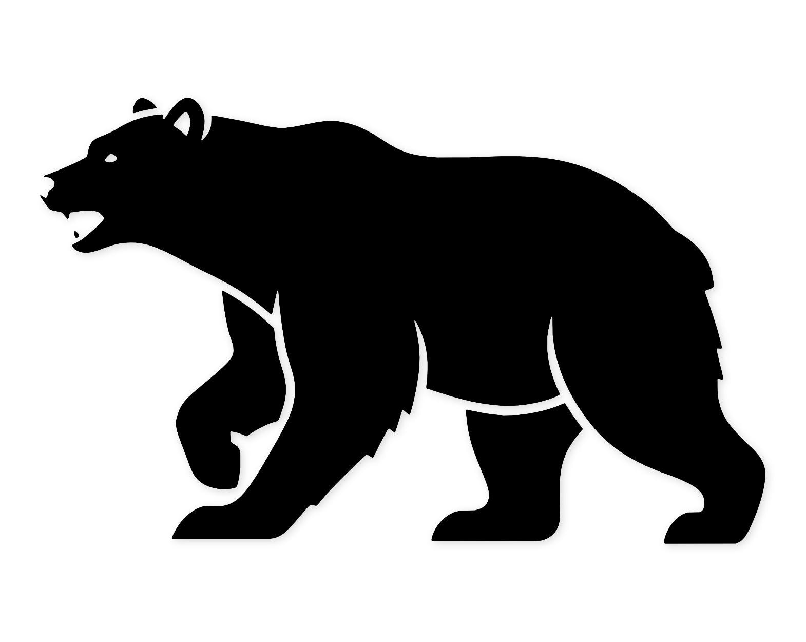 Running Bear Svg Png: Cut Ready Digital Design For Cricut Silhouette