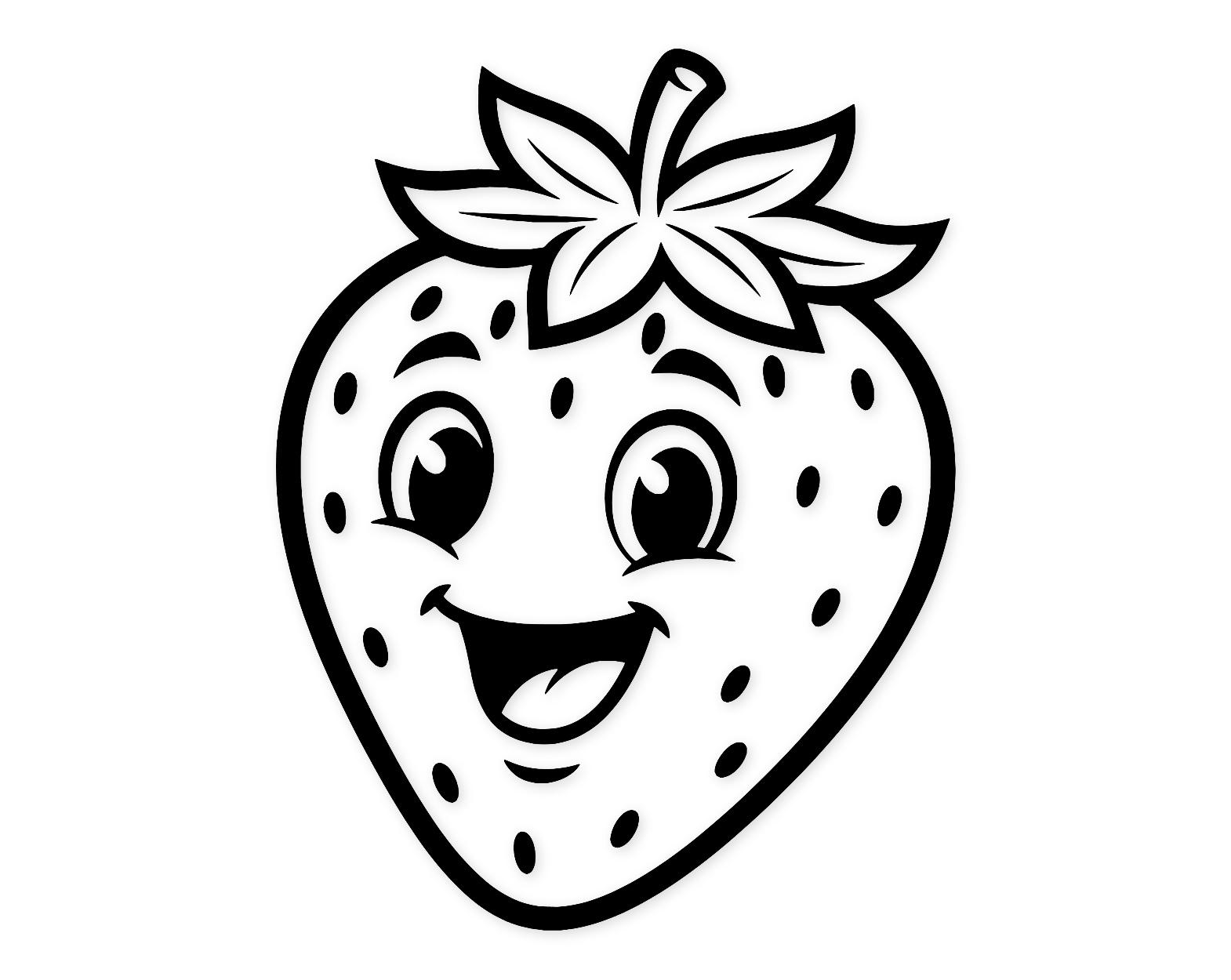 Happy Strawberry Svg Png: Cute Cut File For T-Shirts