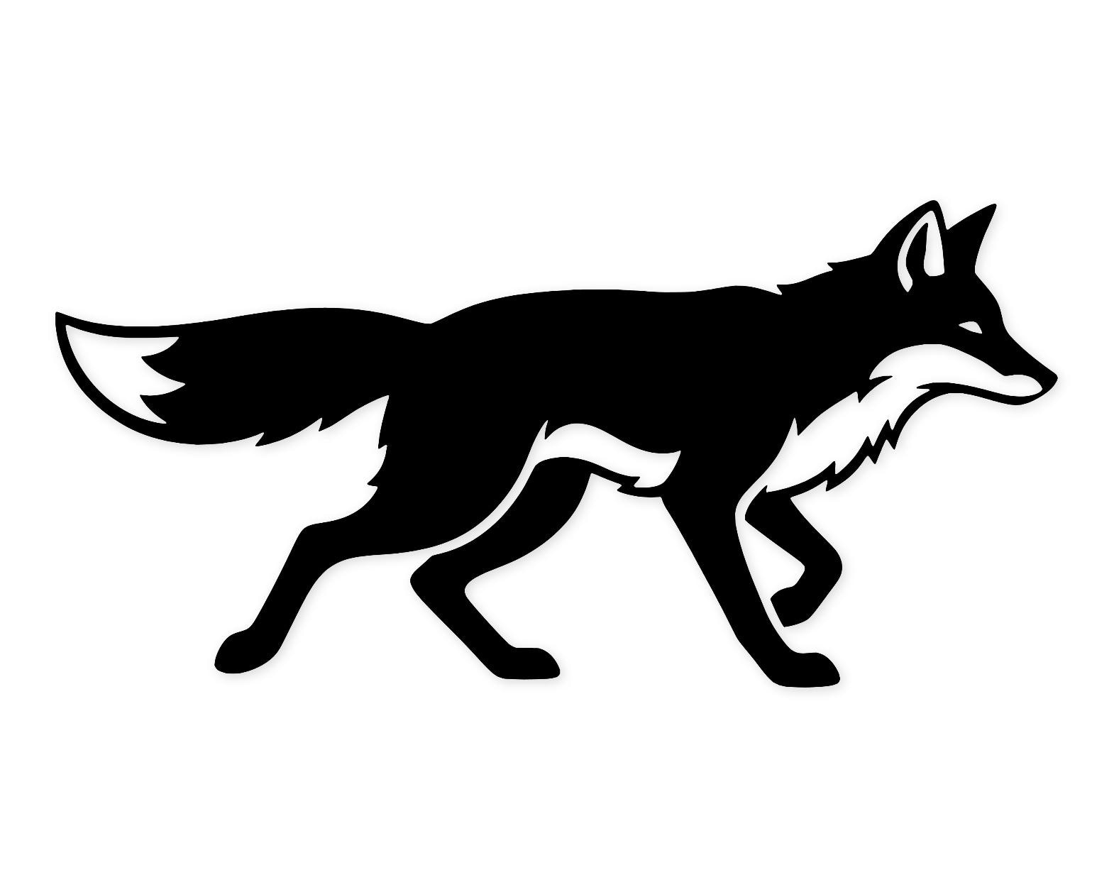 Running Fox Svg Png: Bold Silhouette Design For T-Shirts