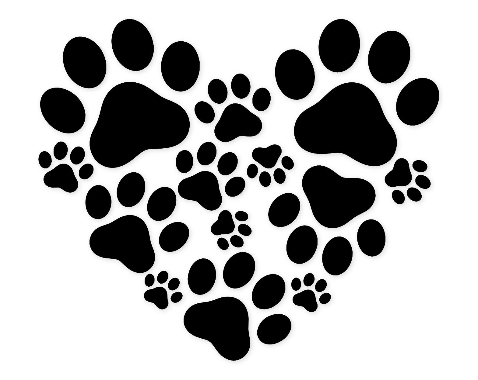 Paw Print Heart Svg Png: Cute Cut File For Pet Lovers