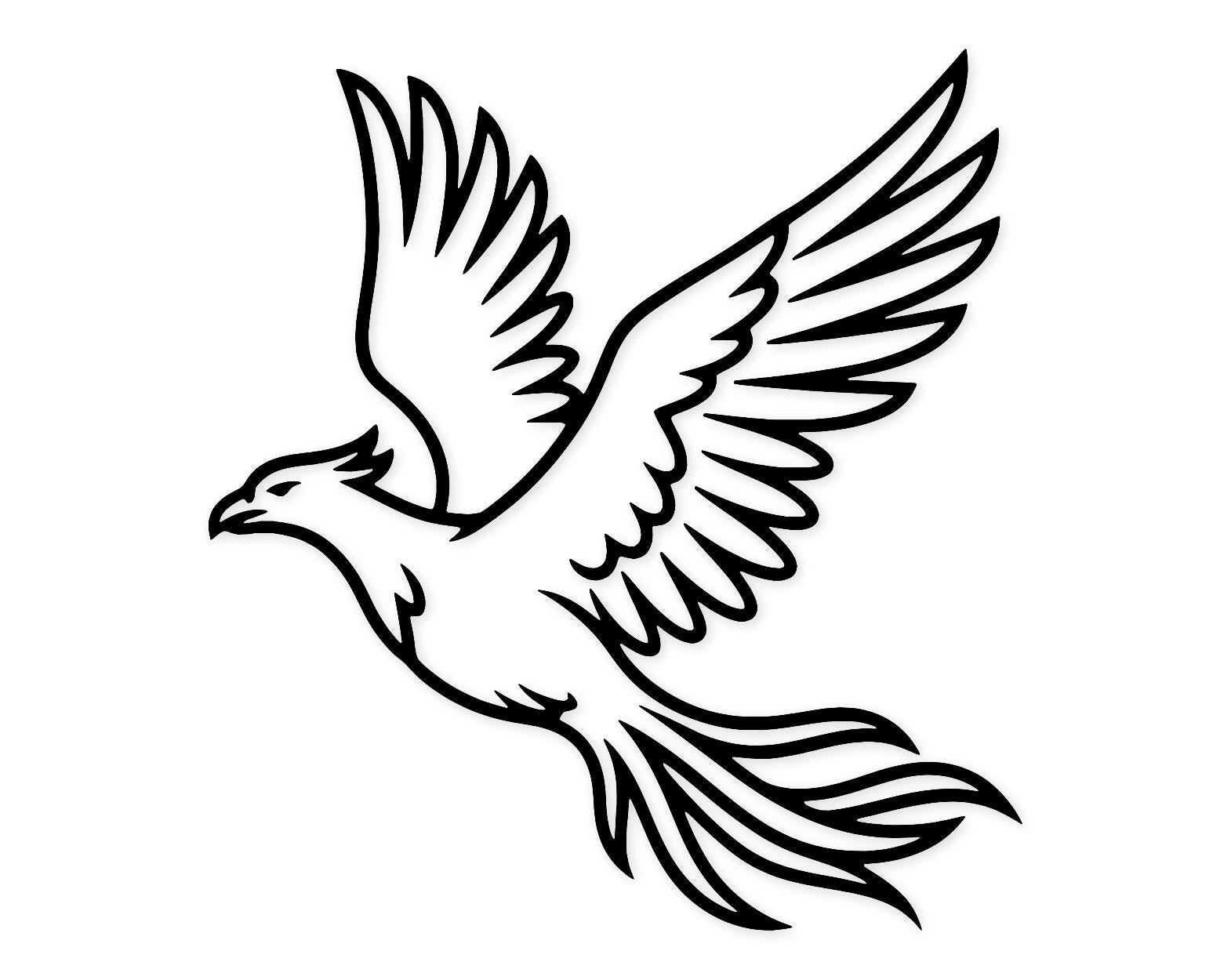 Phoenix Silhouette Svg Png: Minimalist Design For Cricut