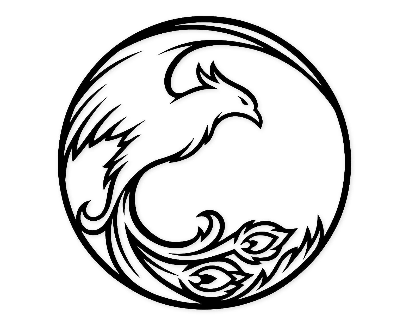 Phoenix Svg Png: Bold Hand-Drawn Design For Crafting