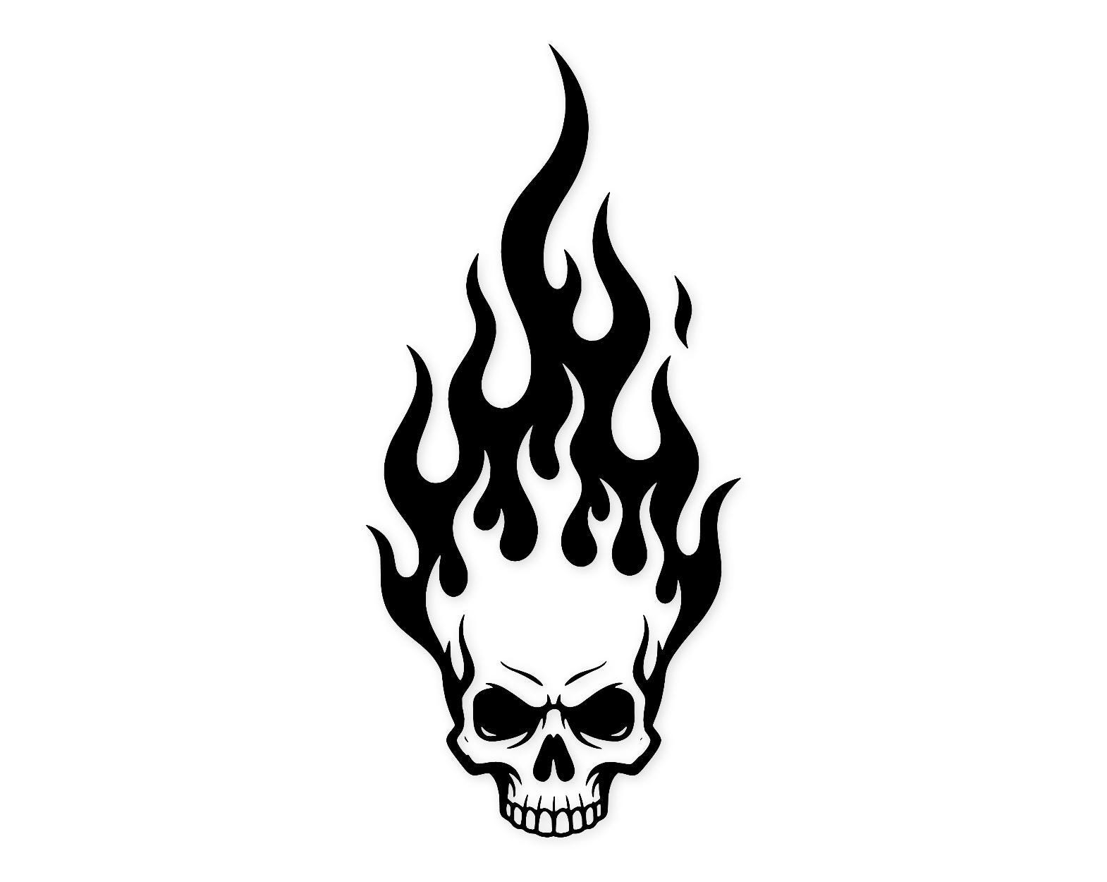 Rising Flame Skull Svg Png: Bold Design For Crafts