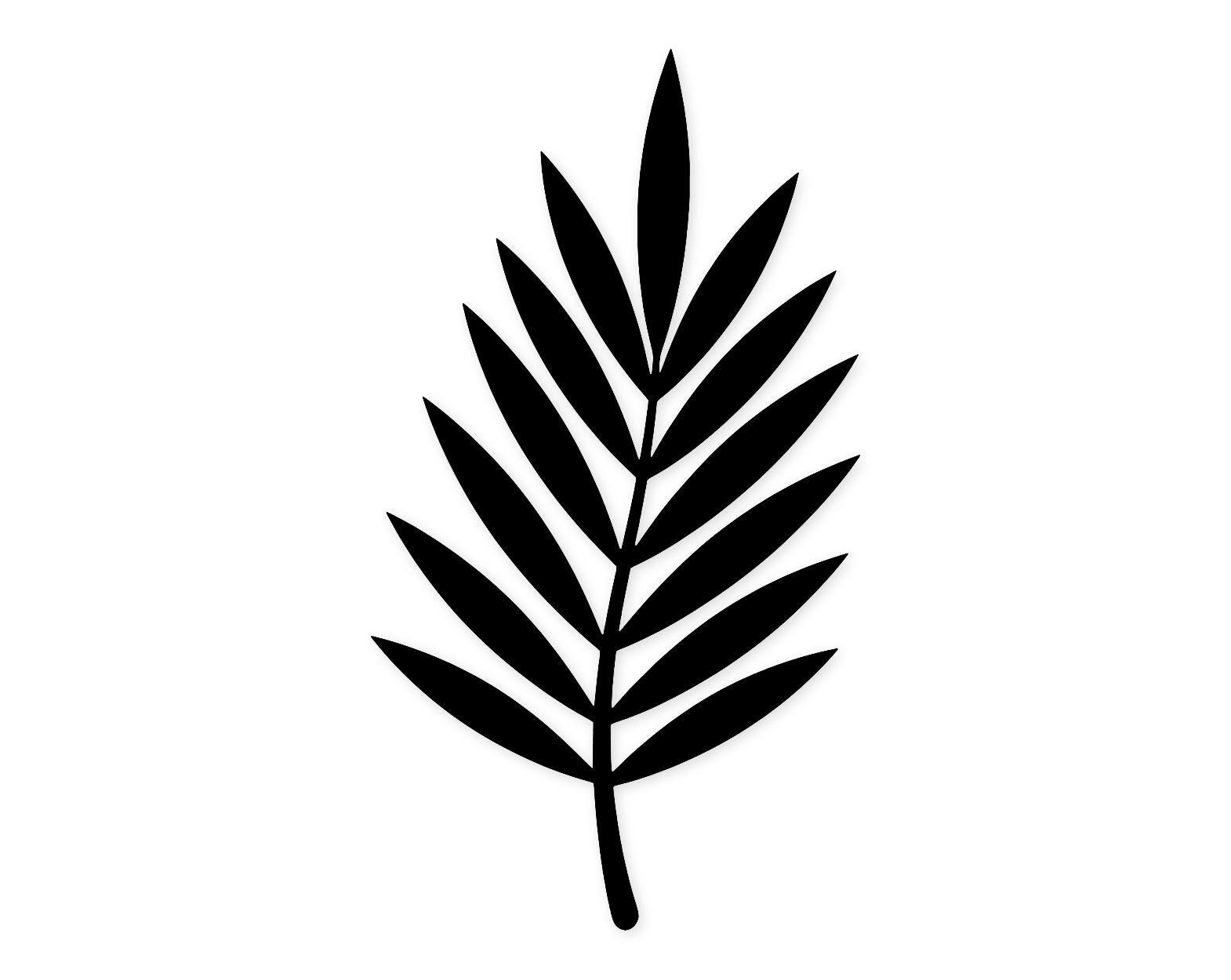 Single Palm Leaf Svg Png: Cut Ready Digital Design For Cricut Silhouette
