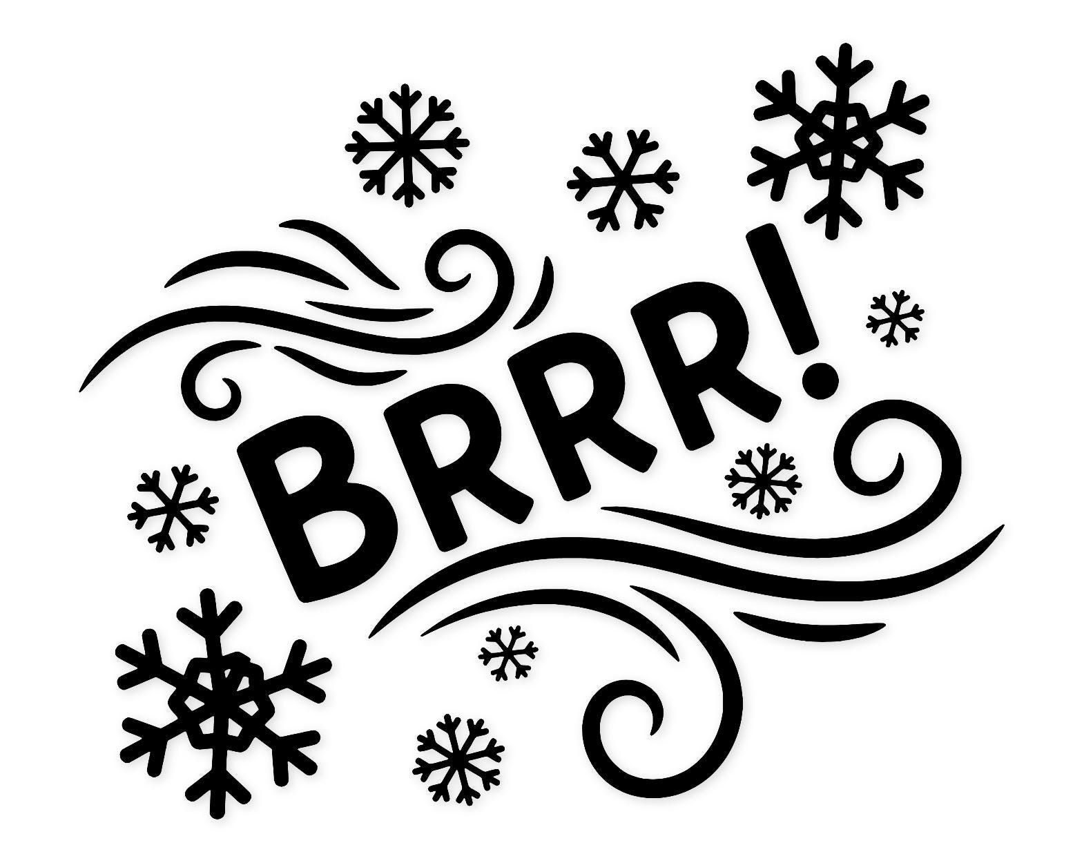 Brrr! Typography Svg Png: Cut Ready Digital Design For Cricut Silhouette