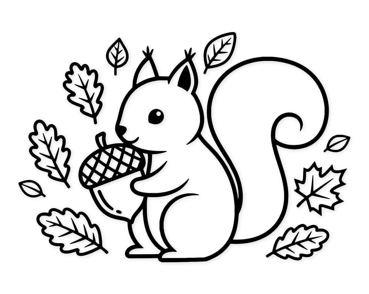 Squirrel Gathering Svg Png: Cut Ready Digital Design For Cricut Silhouette
