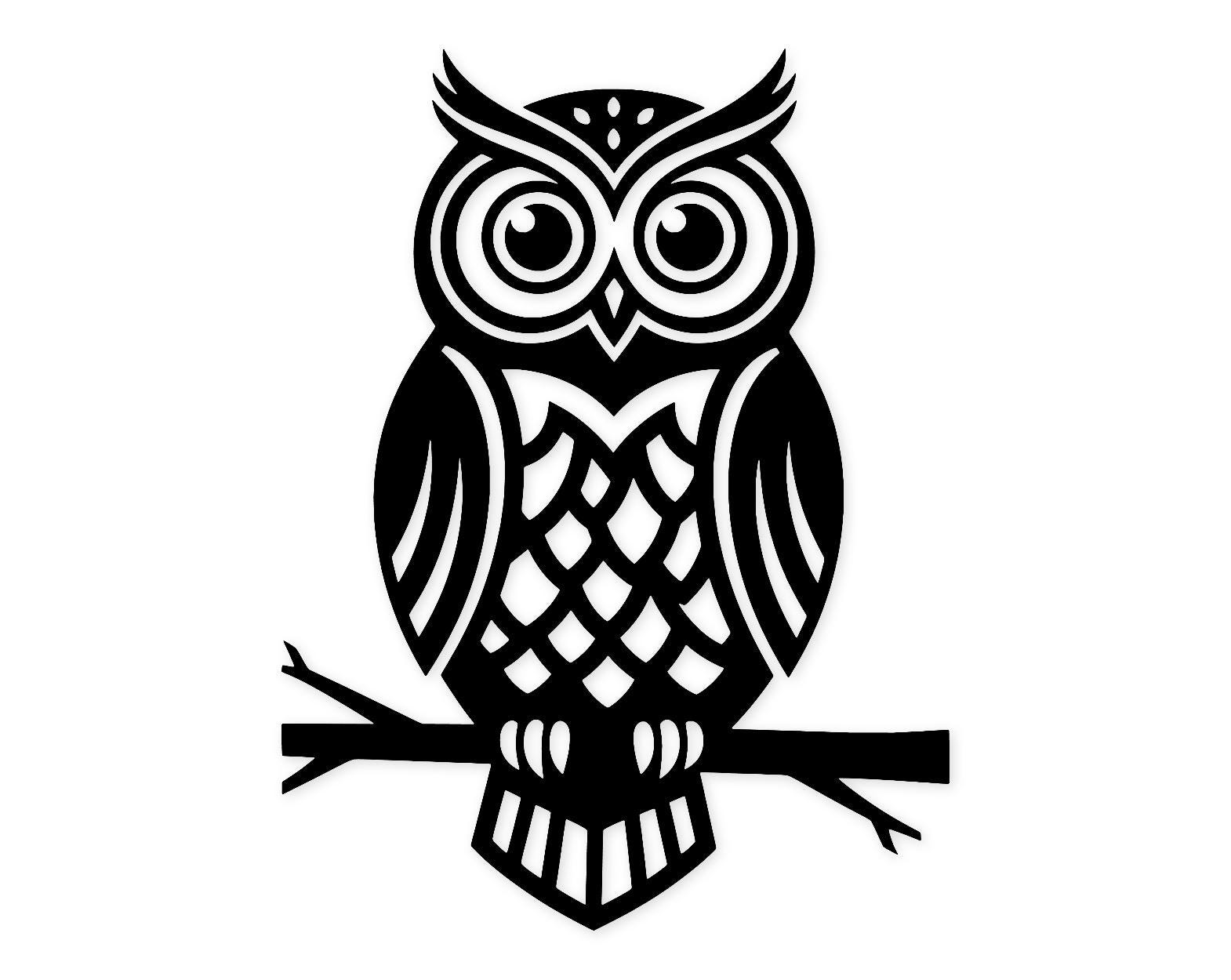 Owl Svg Png: Bold Line Design For Home Decor
