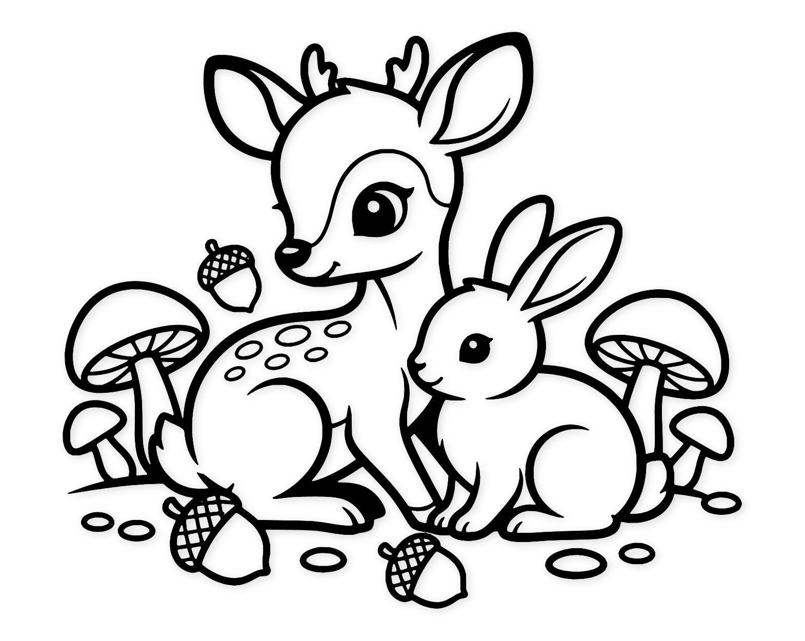 Woodland Friends Svg Png: Bold Clean Cut File For Diy Projects