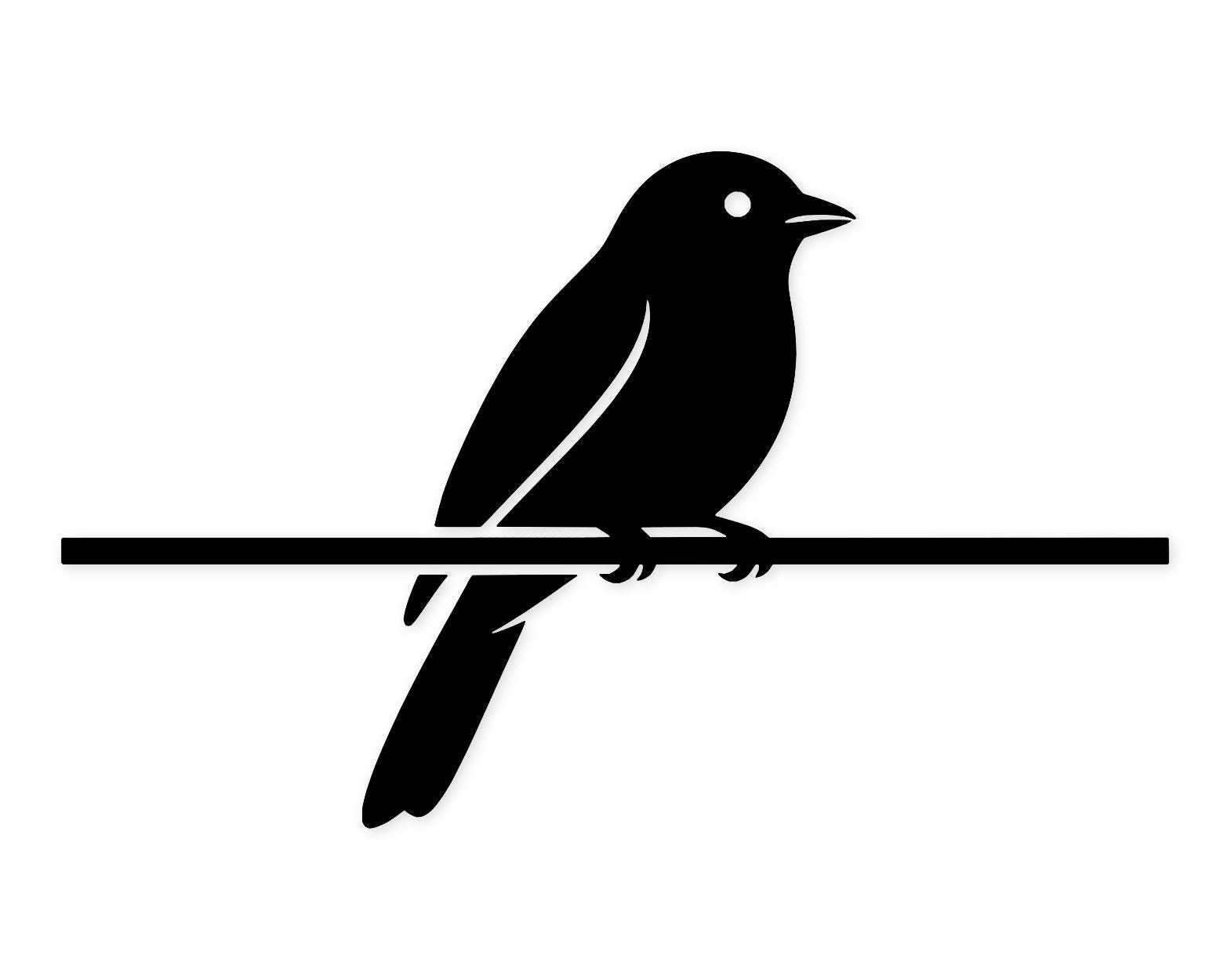 Bird On Wire Svg Png: Cut Ready Digital Design For Cricut Silhouette
