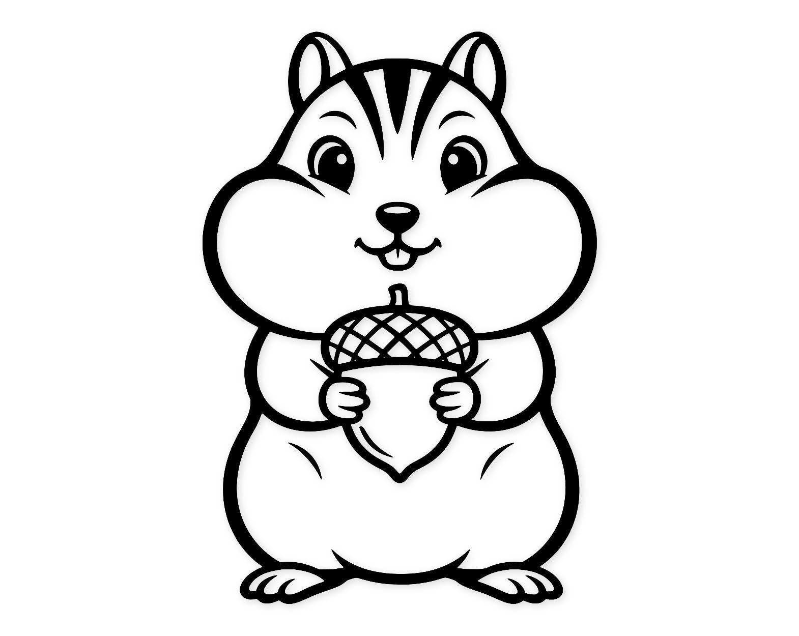 Cute Chipmunk Svg Png: Bold Design For T-Shirts