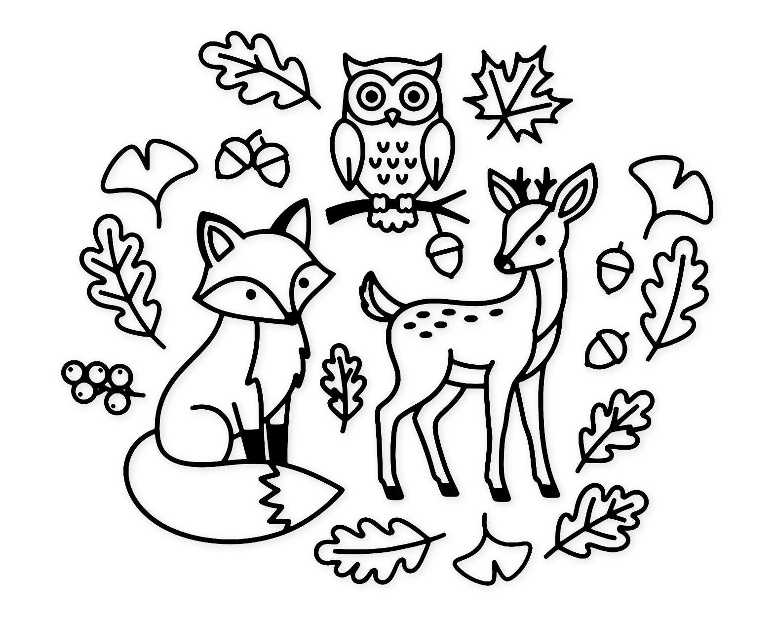 Fall Animal Medley Svg Png: Cut Ready Digital Design For Cricut Silhouette