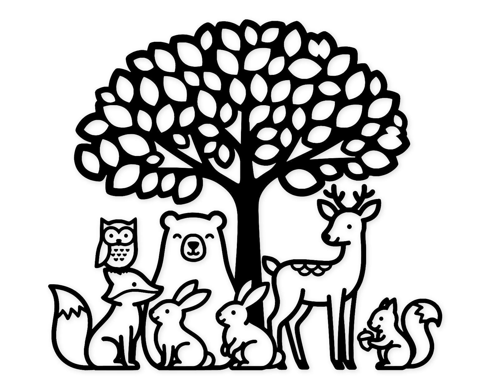 Autumn Gatherings Svg Png: Bold Animal Friendship Design For T-Shirts