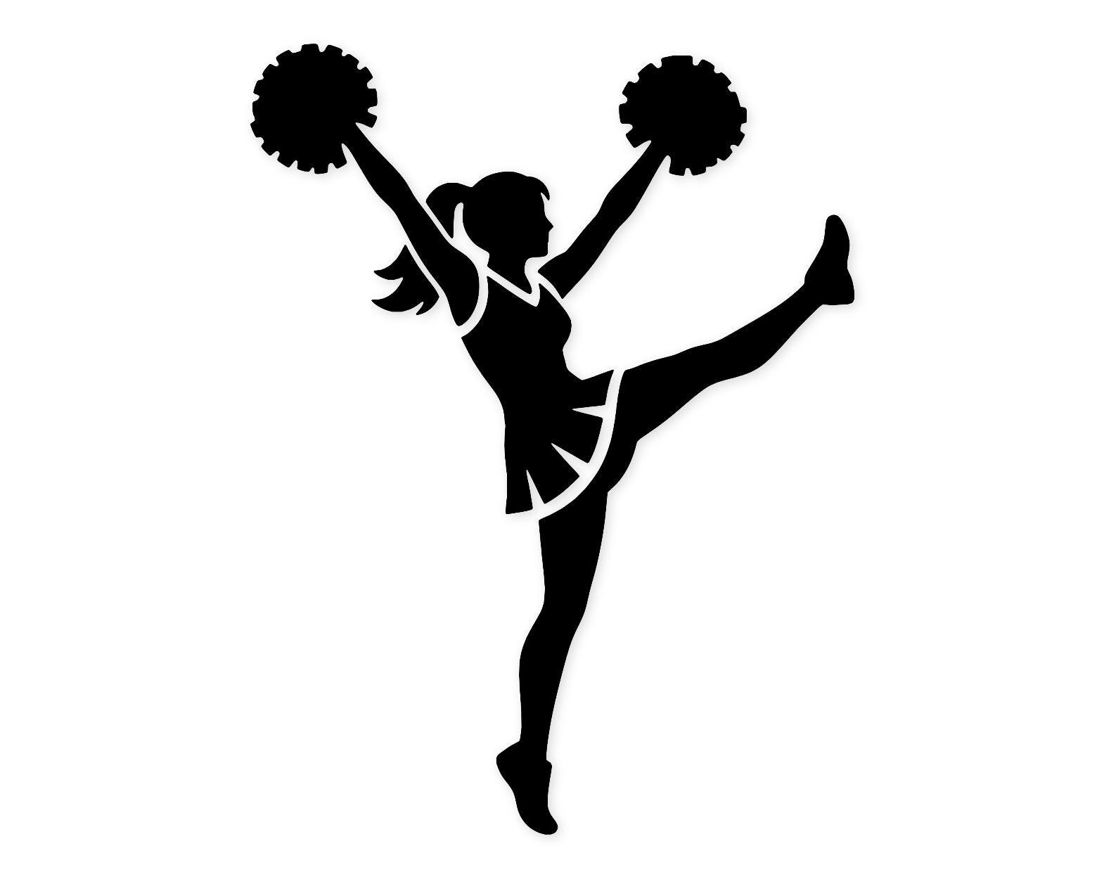 Cheer Girl Silhouette Svg Png: Cut Ready Digital Design For Cricut Silhouette