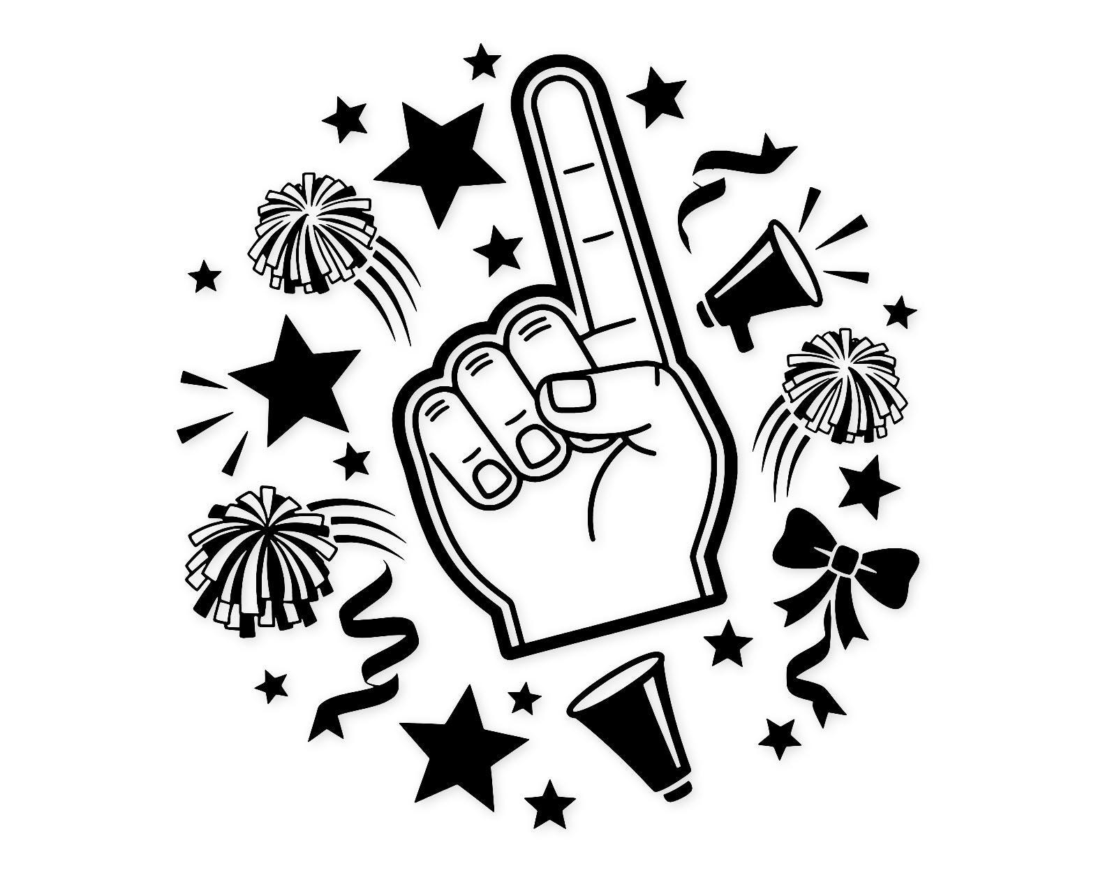 Game Day Cheer Svg Png: Bold Cut File For Cheerleading