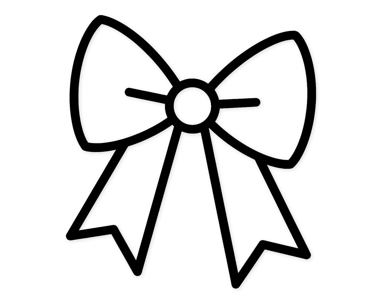 Cheer Bow Icon Svg Png: Minimalist Cut File For T-Shirts