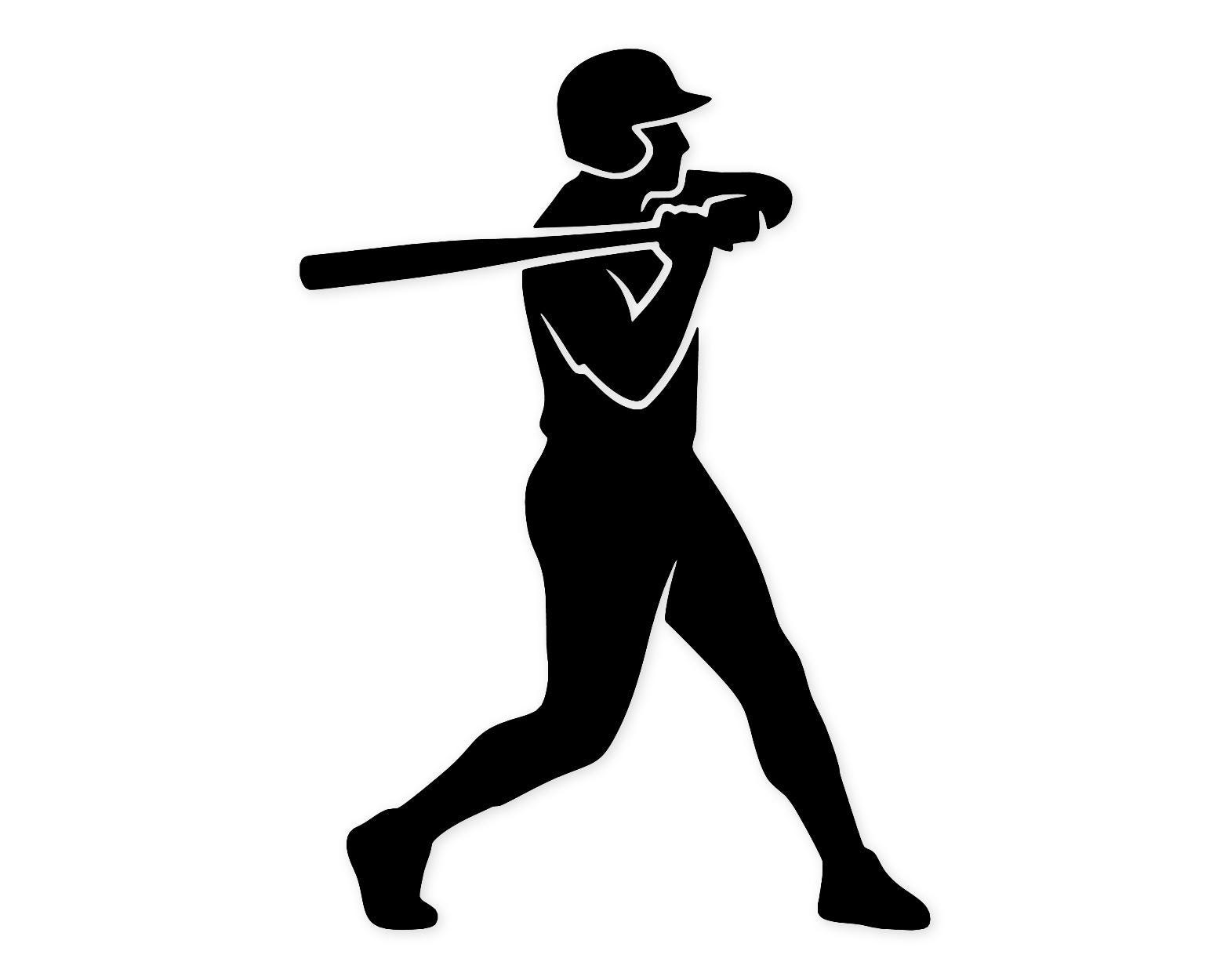 Baseball Batter Svg Png: Bold Silhouette Design For Cricut