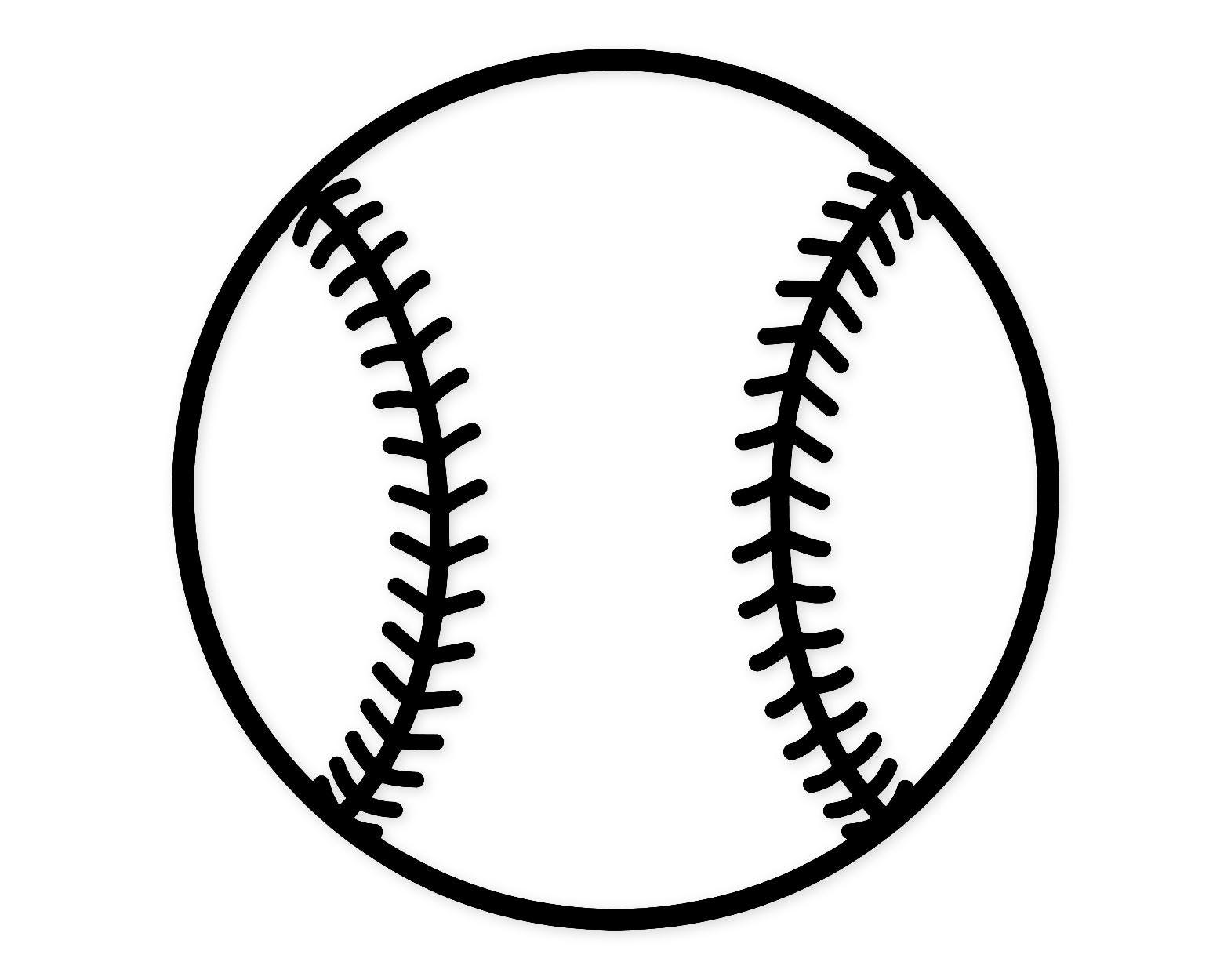 Baseball Icon Svg Png: Bold Outline Design For T-Shirts