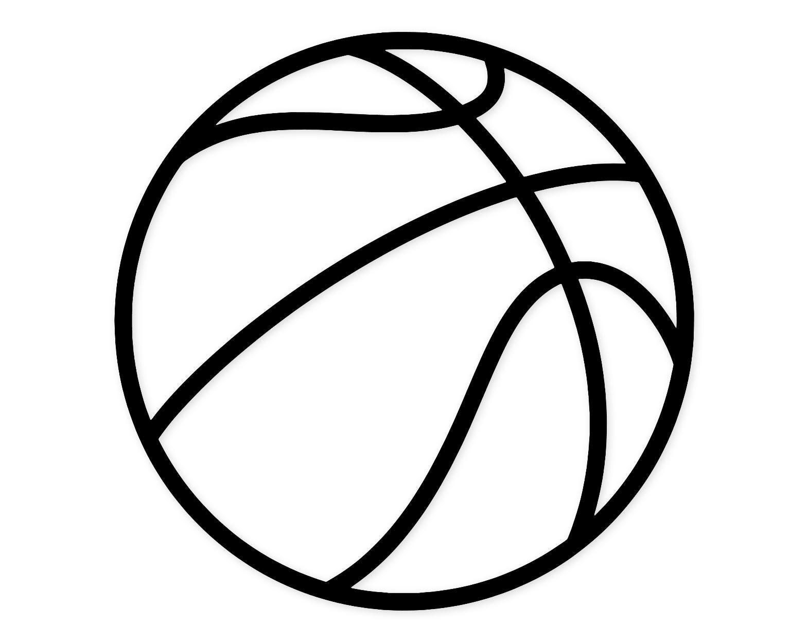 Basketball Icon Svg Png: Bold Outline Cut File For Crafts