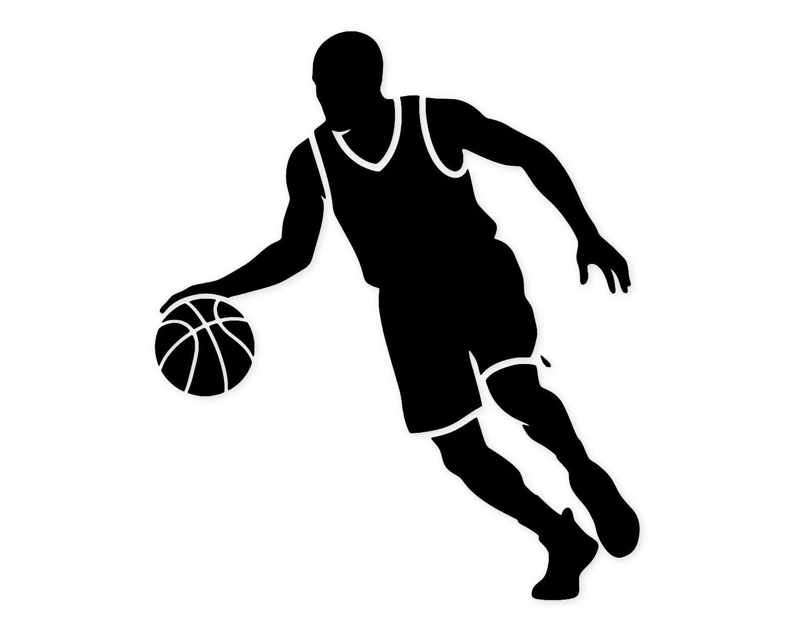 Dribbler Silhouette Svg Png: Bold Cut File For Sports Decor