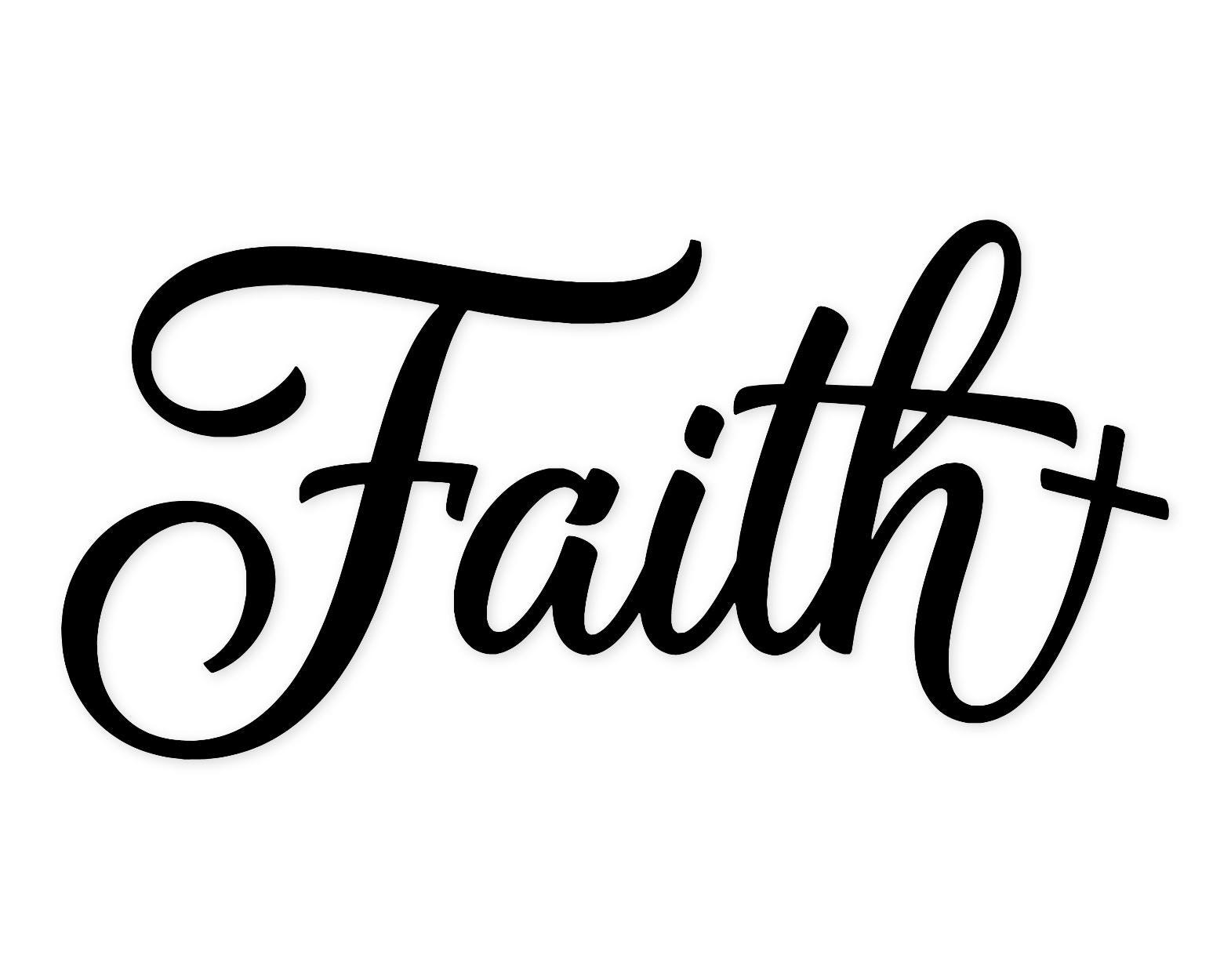 Faith Typography Svg Png: Cut Ready Digital Design For Cricut Silhouette