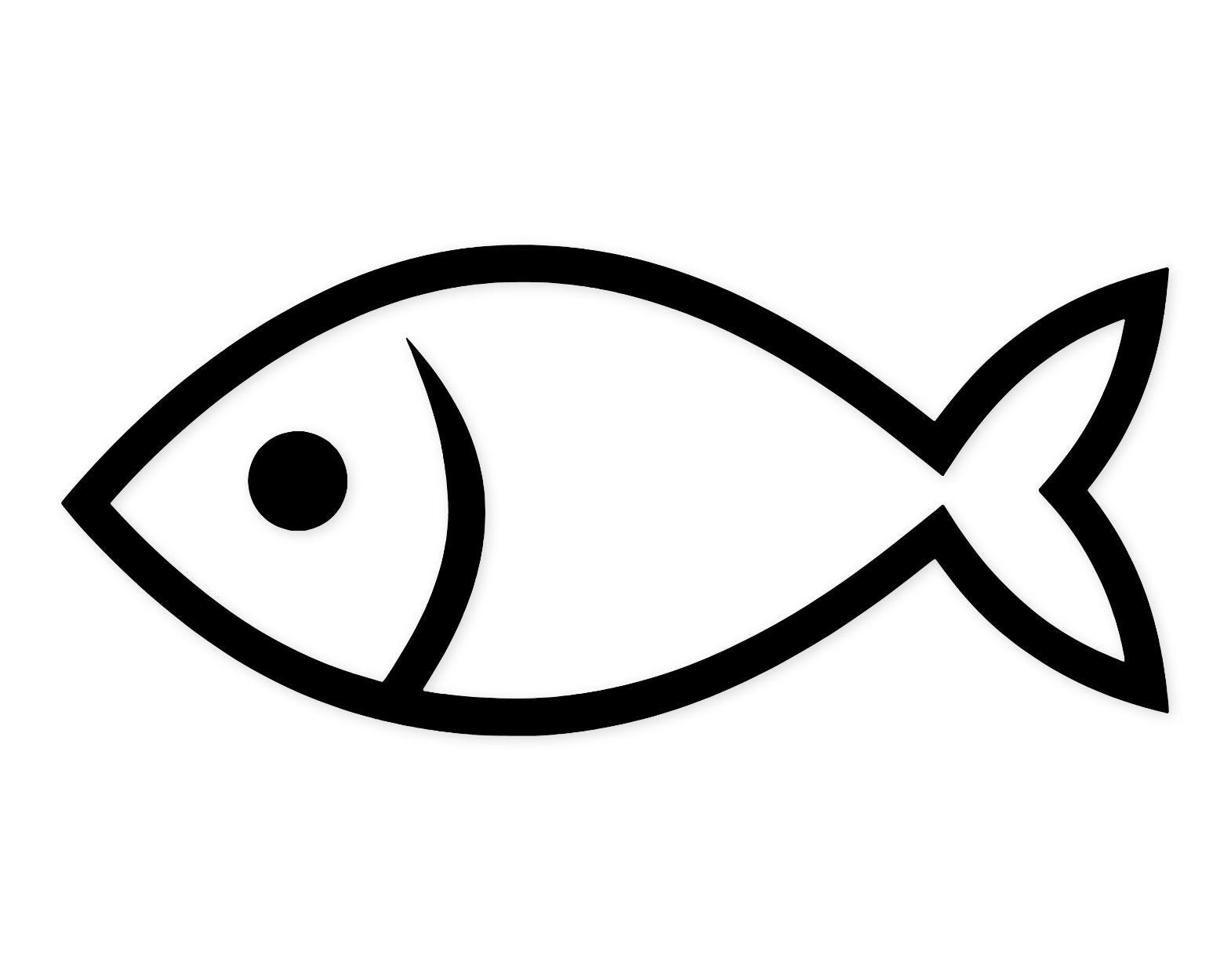 Christian Fish Svg Png: Bold Outline Design For Cricut & T-Shirts
