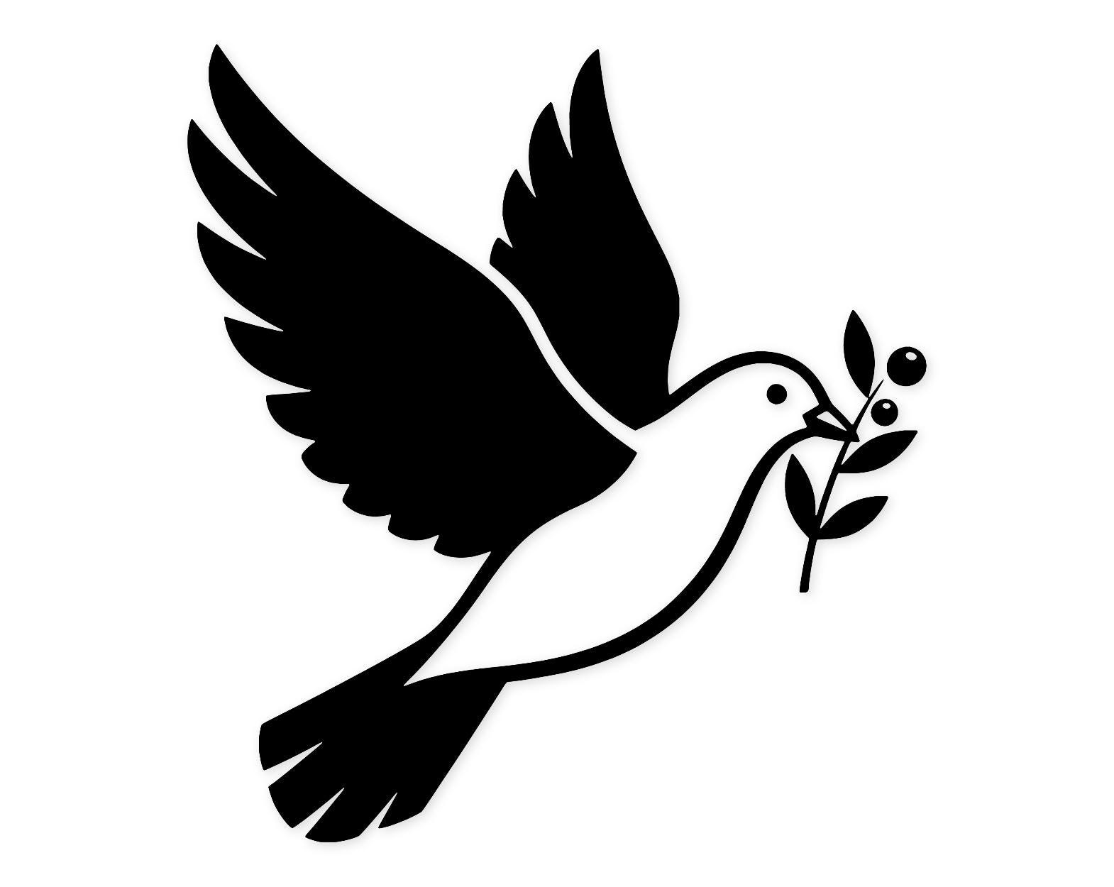 Dove And Olive Branch Svg Png: Cut Ready Digital Design For Cricut Silhouette