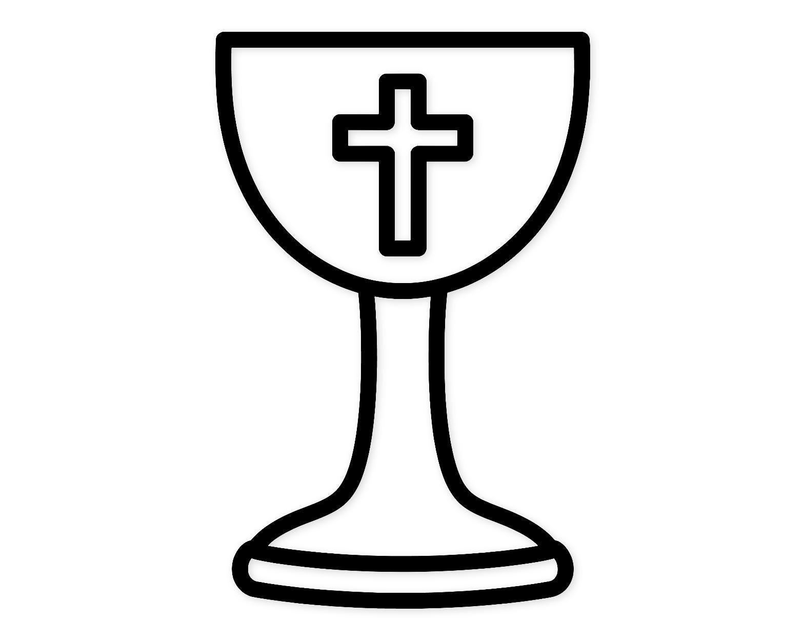 Chalice Svg Png: Bold Clean Outline Design For Communion