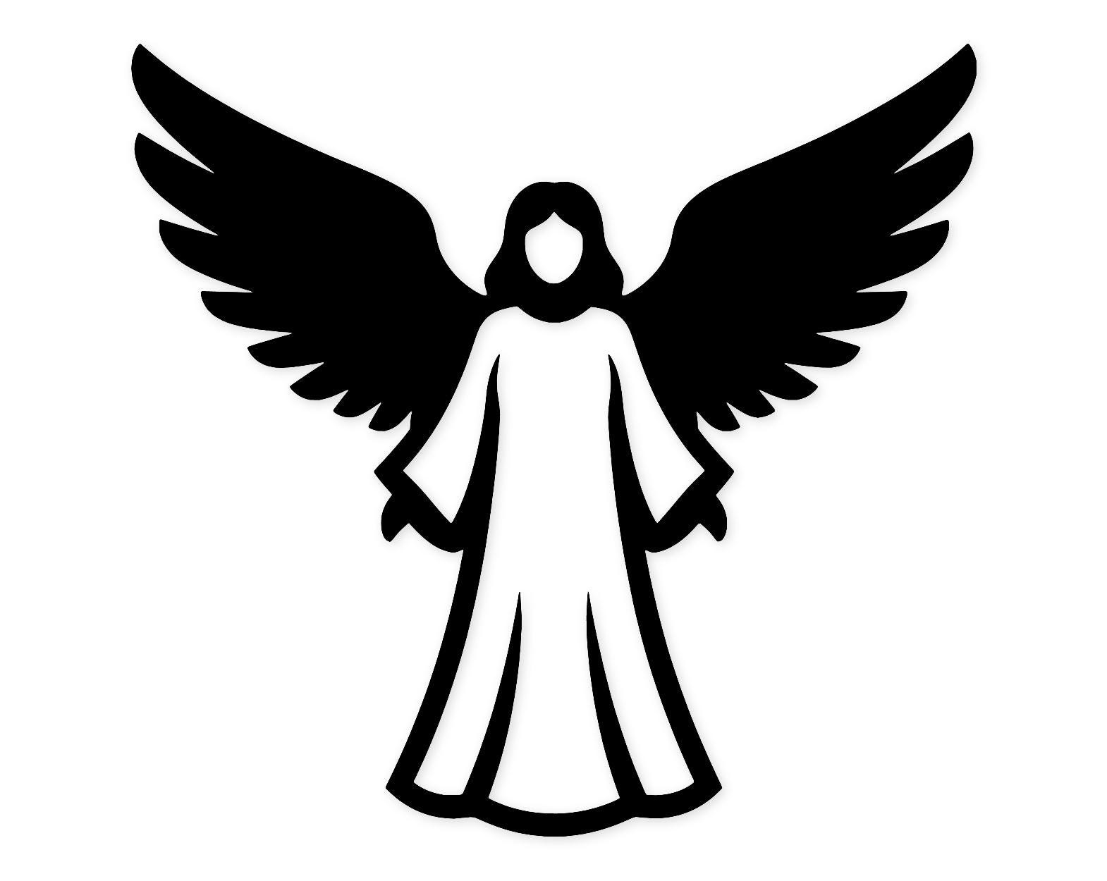Angel Silhouette Svg Png: Bold Cut File For Crafts