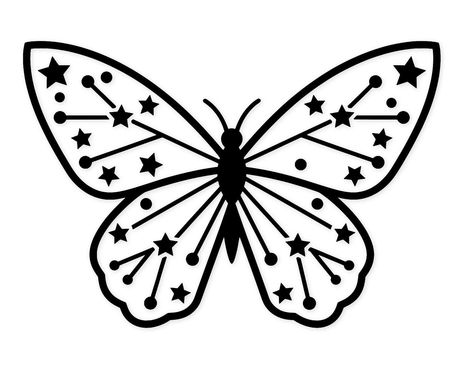 Butterfly Constellation Svg Png: Bold Design For Scrapbooking