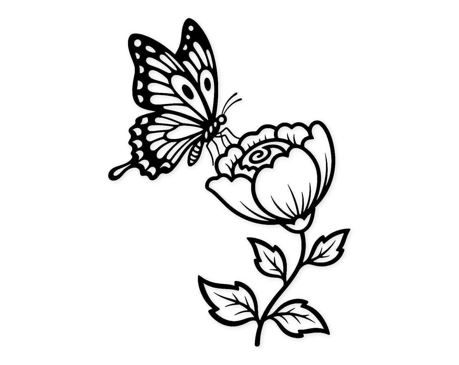 Butterfly Bloom Svg Png: Bold Floral Design For Crafts