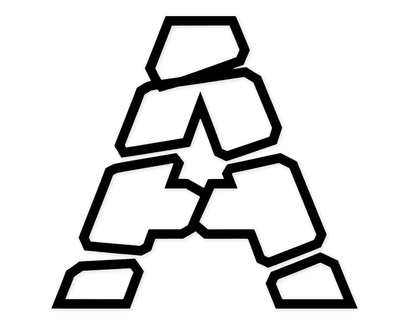 Broken Line A Svg Png: Bold High Contrast Design For Cutting