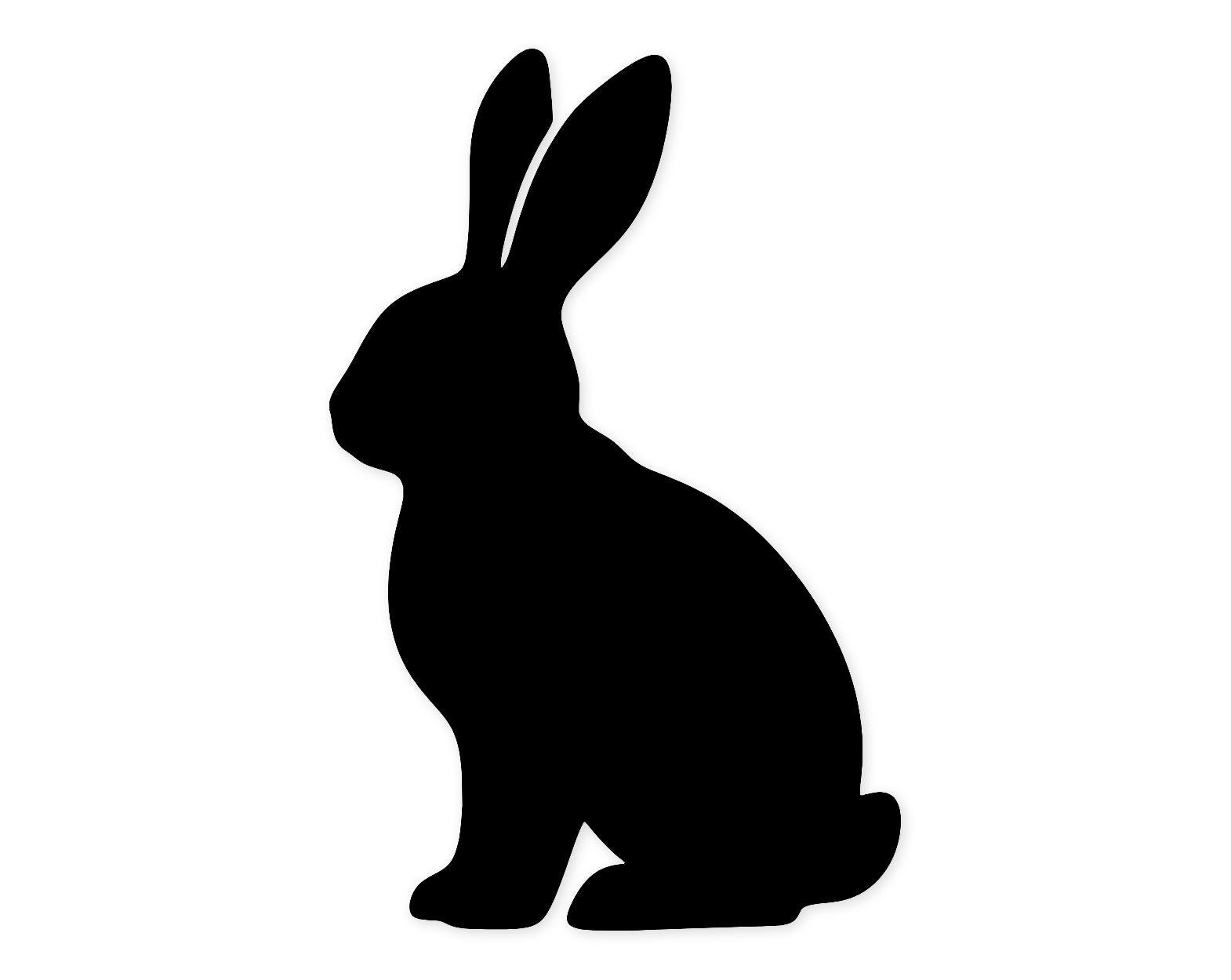 Bunny Silhouette Svg Png: Minimalist Design For Easter Decor