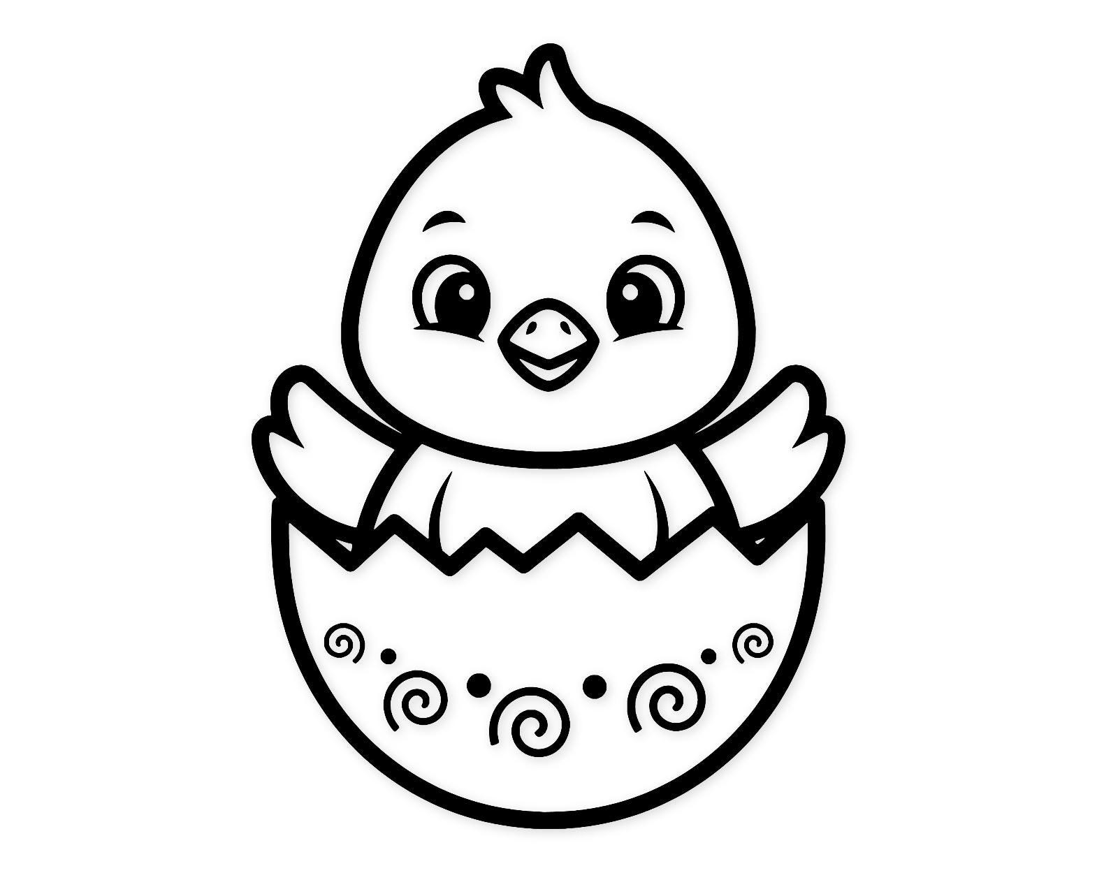 Chick Hatching Svg Png: Cut Ready Digital Design For Cricut Silhouette