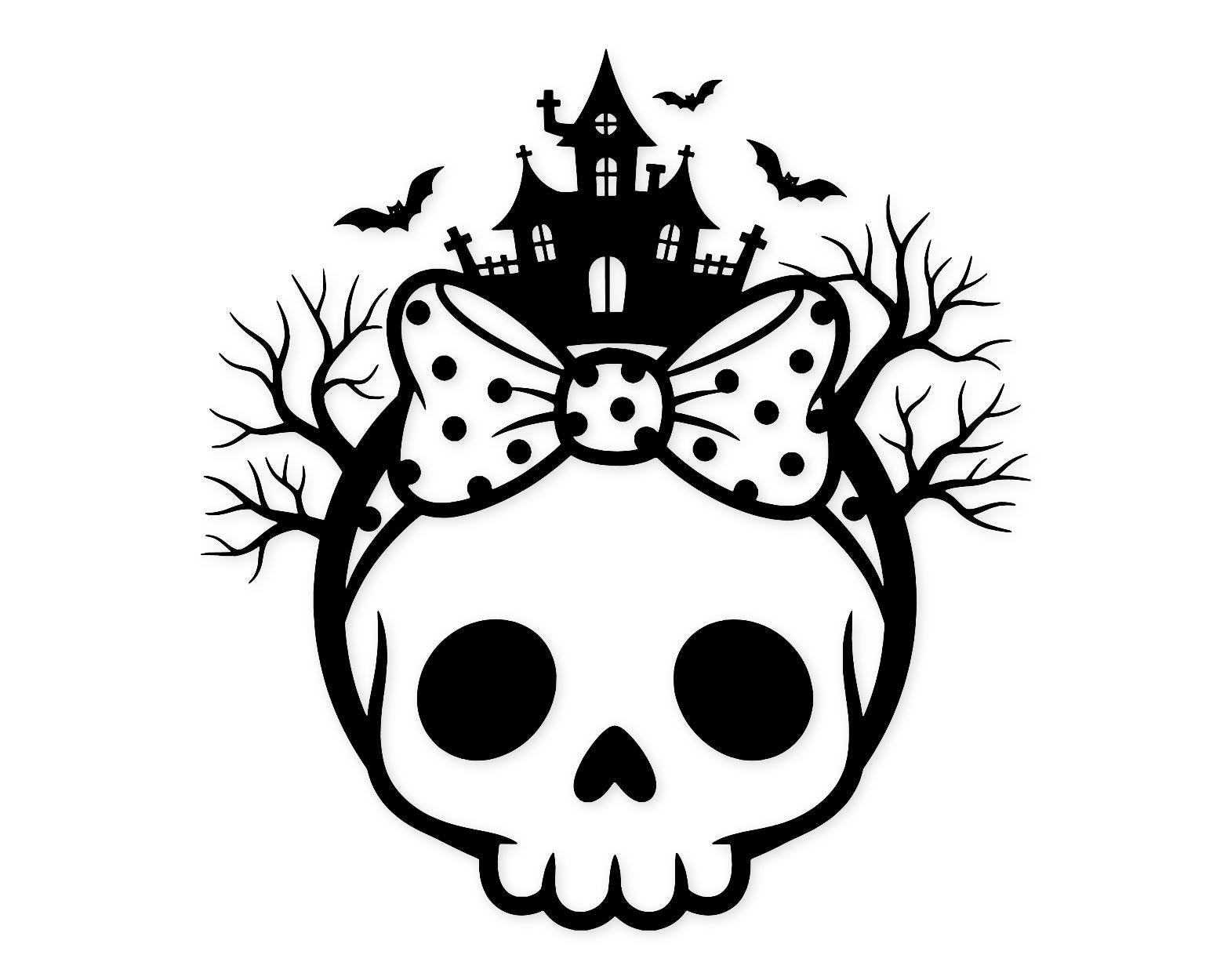 Halloween Skull Svg Png: Cute Cut File For Festive Decor