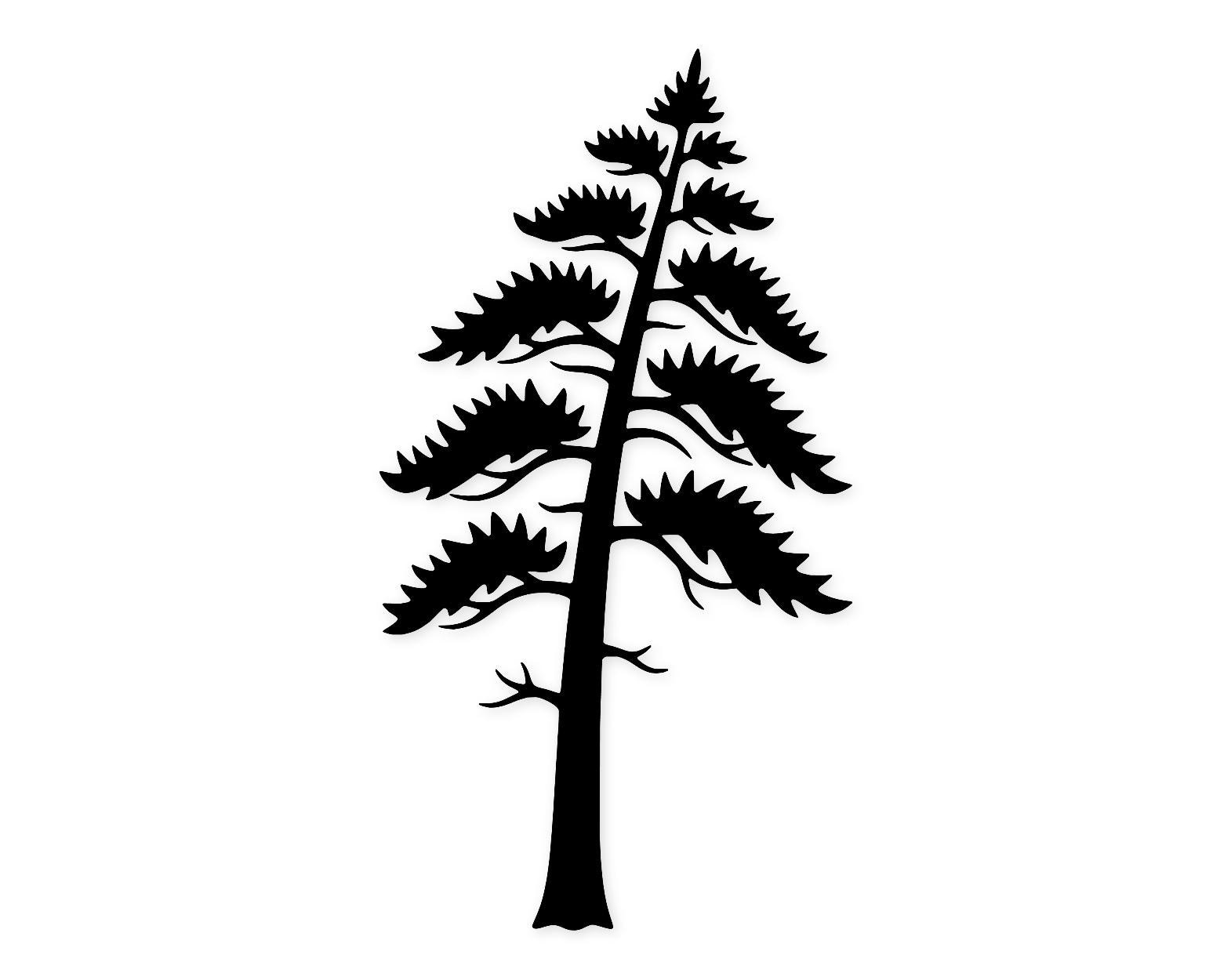 Lone Pine Silhouette Svg Png: Cut Ready Digital Design For Cricut Silhouette