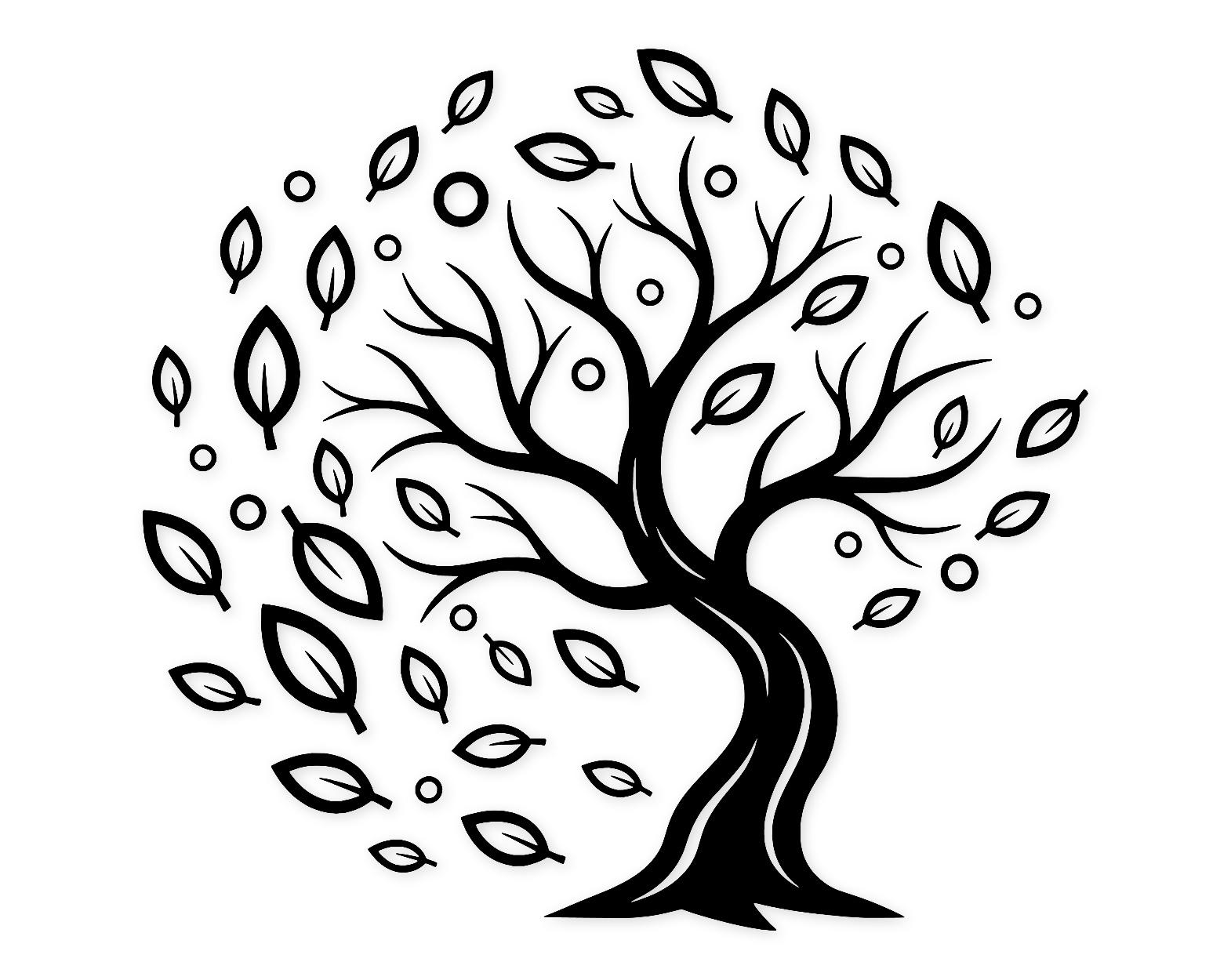 Autumn Leaves Svg Png: Cut Ready Digital Design For Cricut Silhouette
