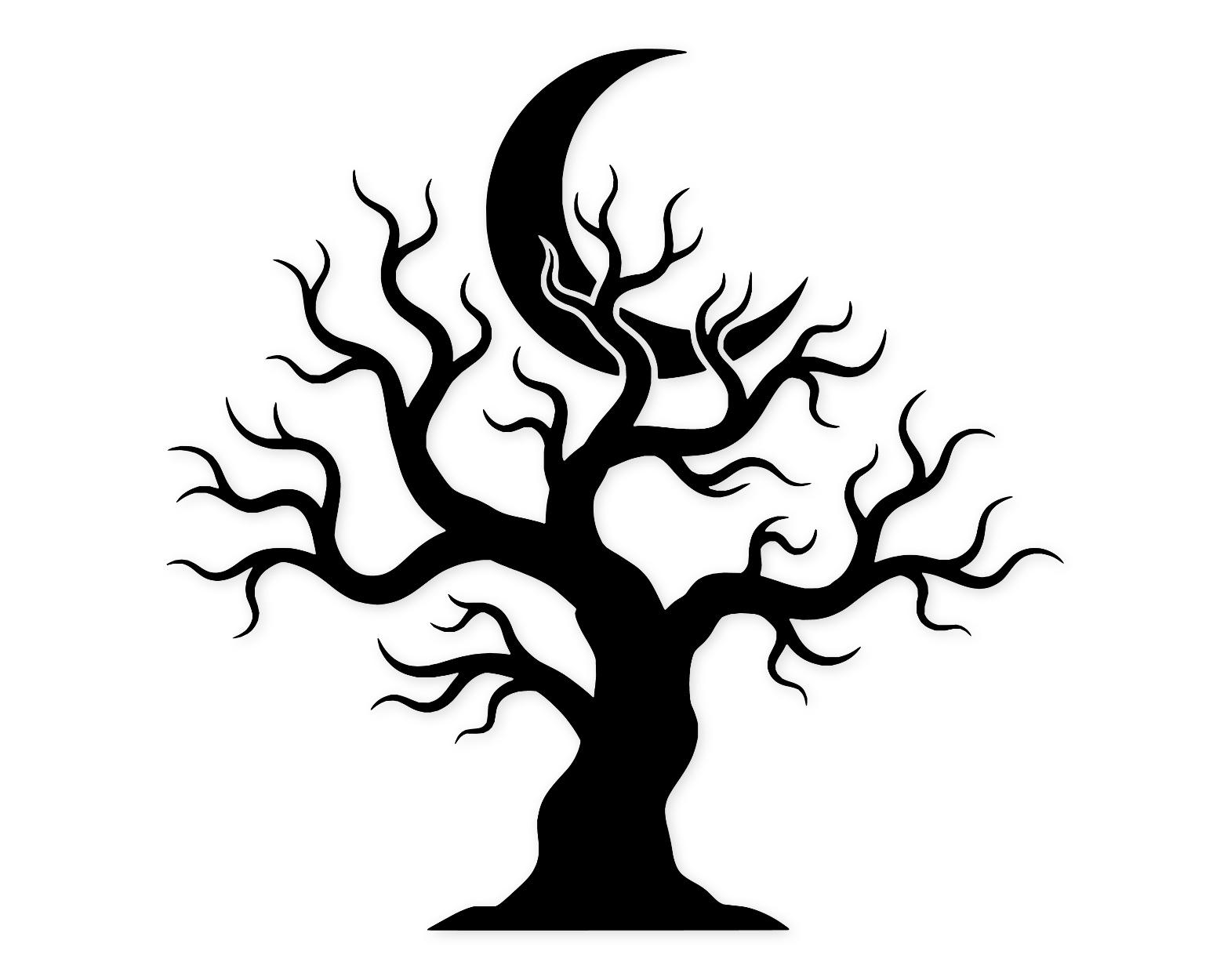 Tree Silhouette Svg Png: Bold Lines For Home Decor