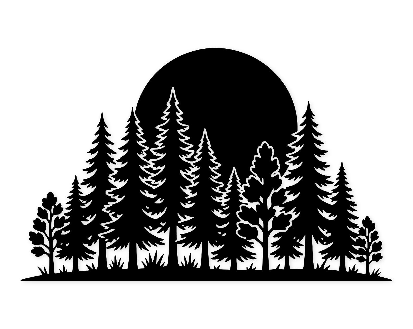 Sunset Silhouette Svg Png: Cut Ready Digital Design For Cricut Silhouette