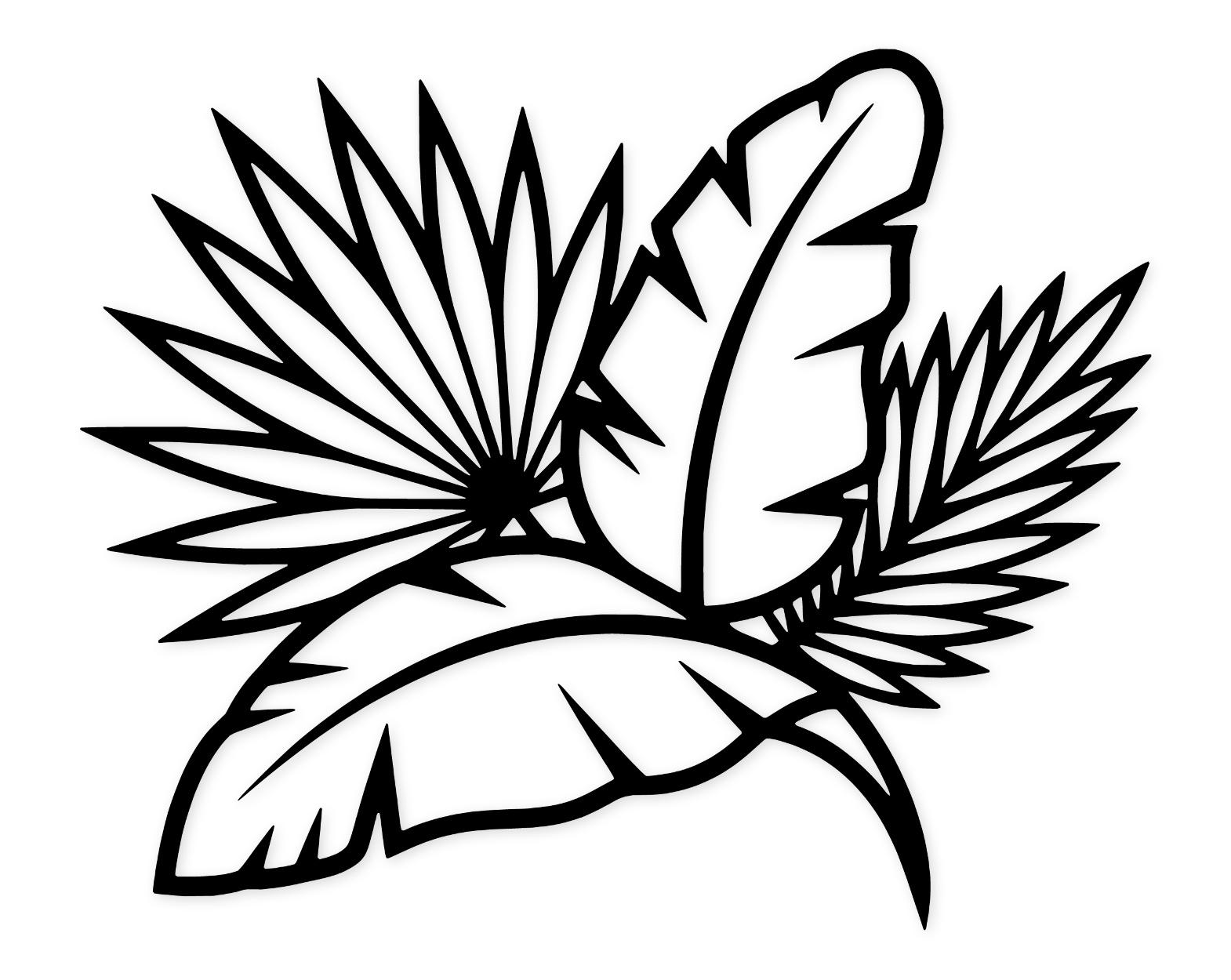 Tropical Leaf Cluster Svg Png: Bold Design For Cricut Projects