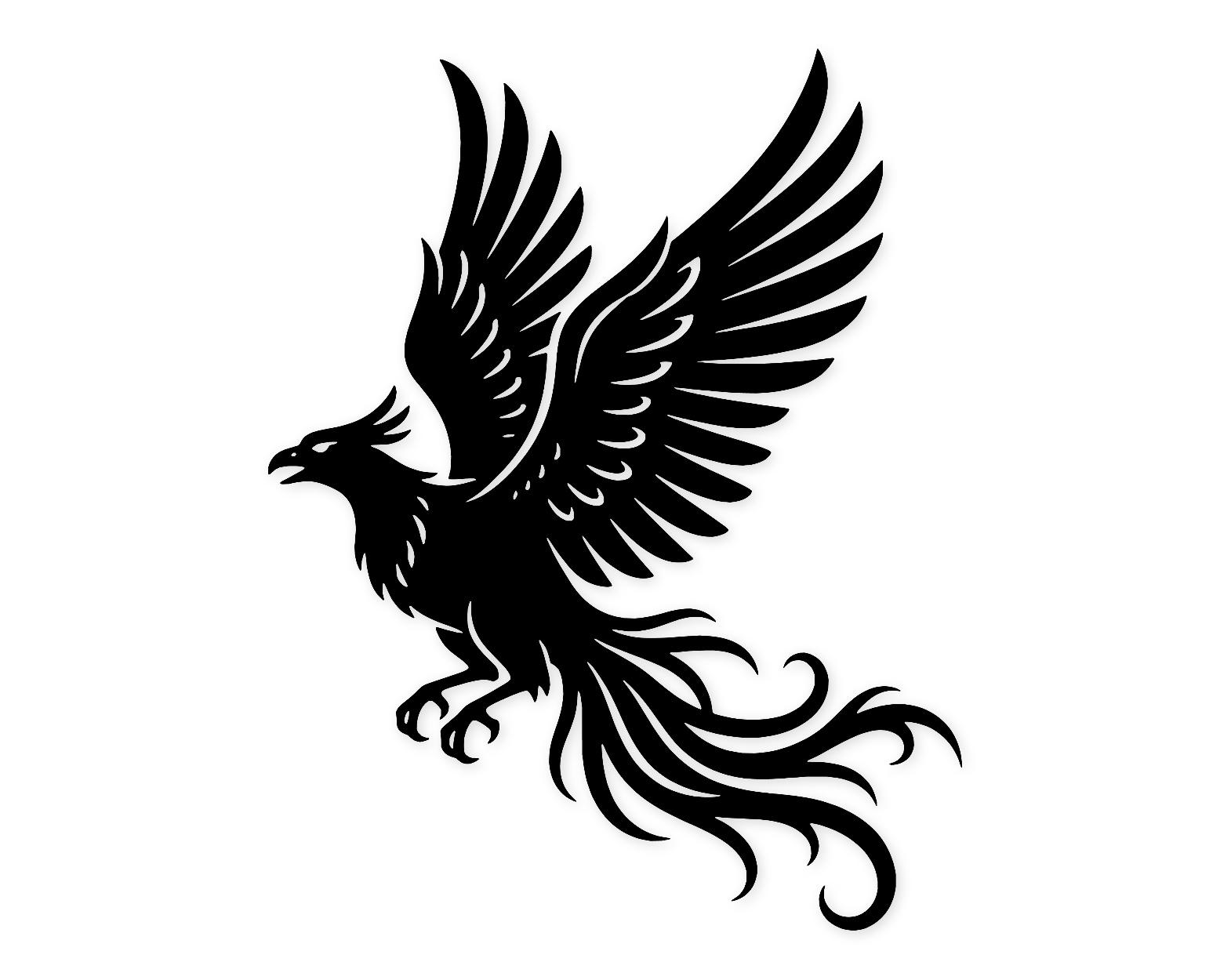 Phoenix Silhouette Svg Png: Bold Design For Crafting Projects