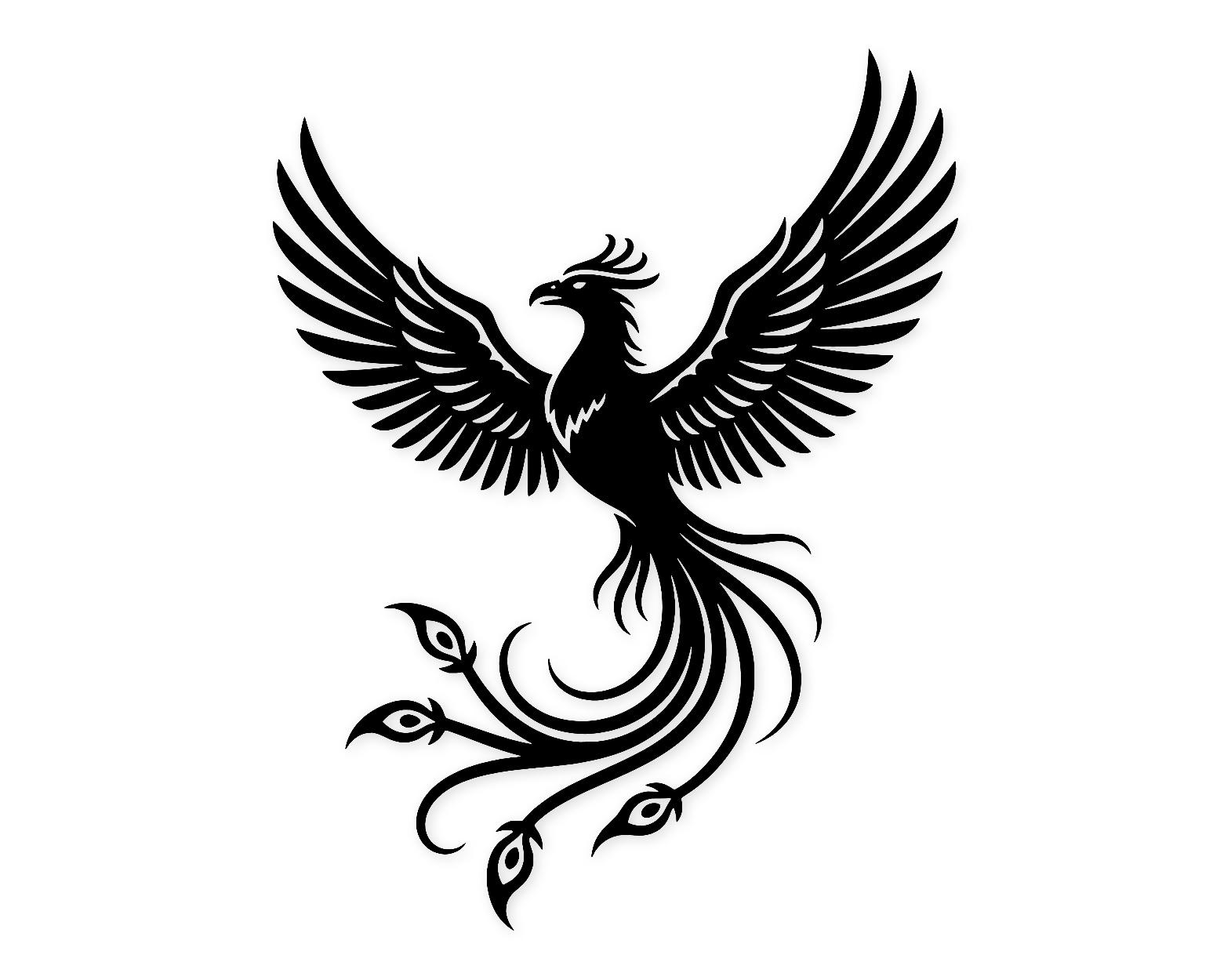Phoenix Rising Svg Png: Elegant Cut File For Home Decor
