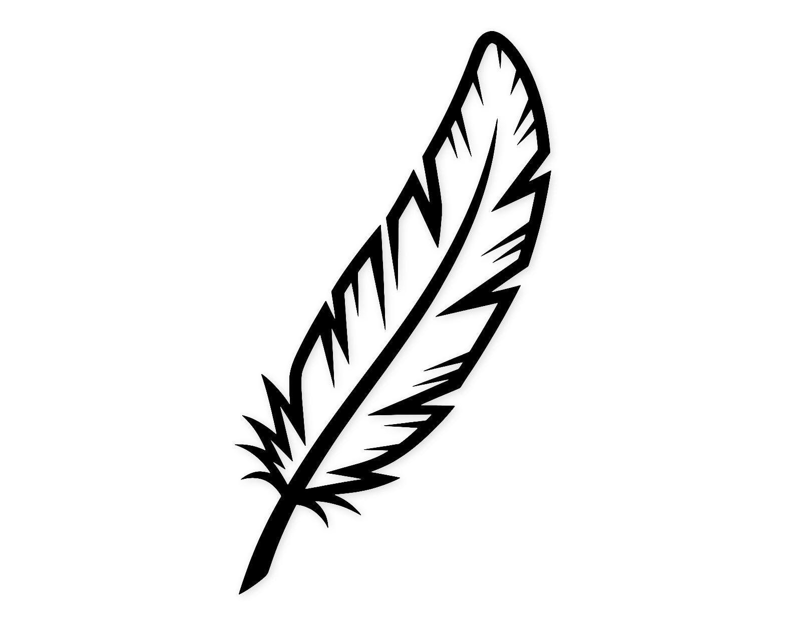 Simple Feather Svg Png: Elegant Design For Crafts
