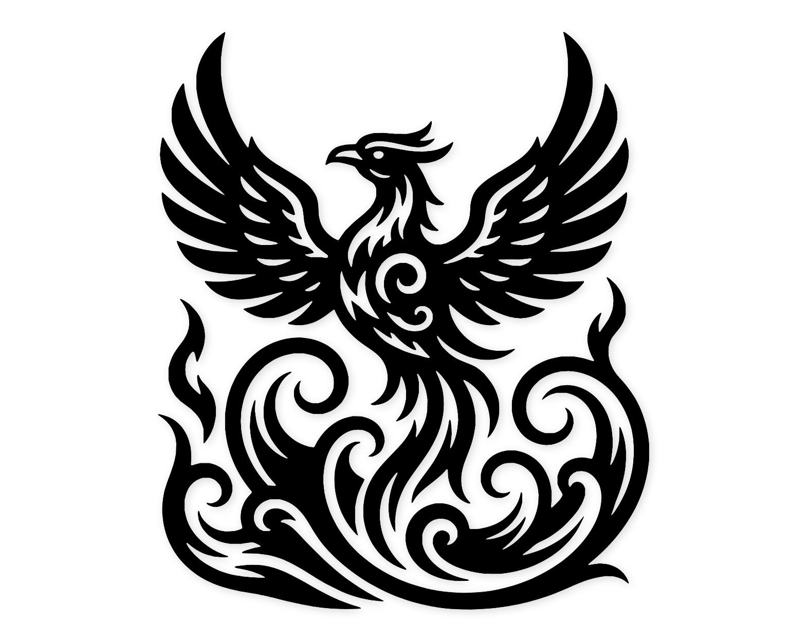 Phoenix And Flames Svg Png: Bold Design For T-Shirts