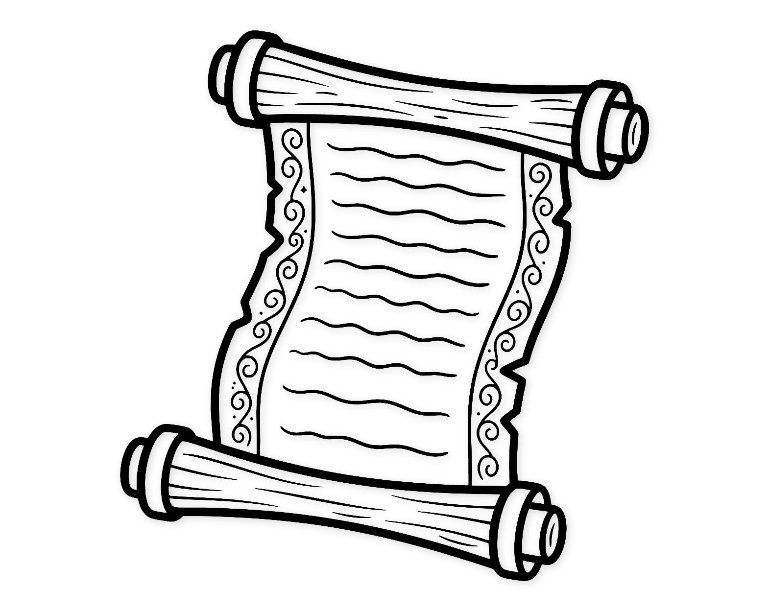 Enchanted Scroll Svg Png: Bold High Contrast Design For Cricut