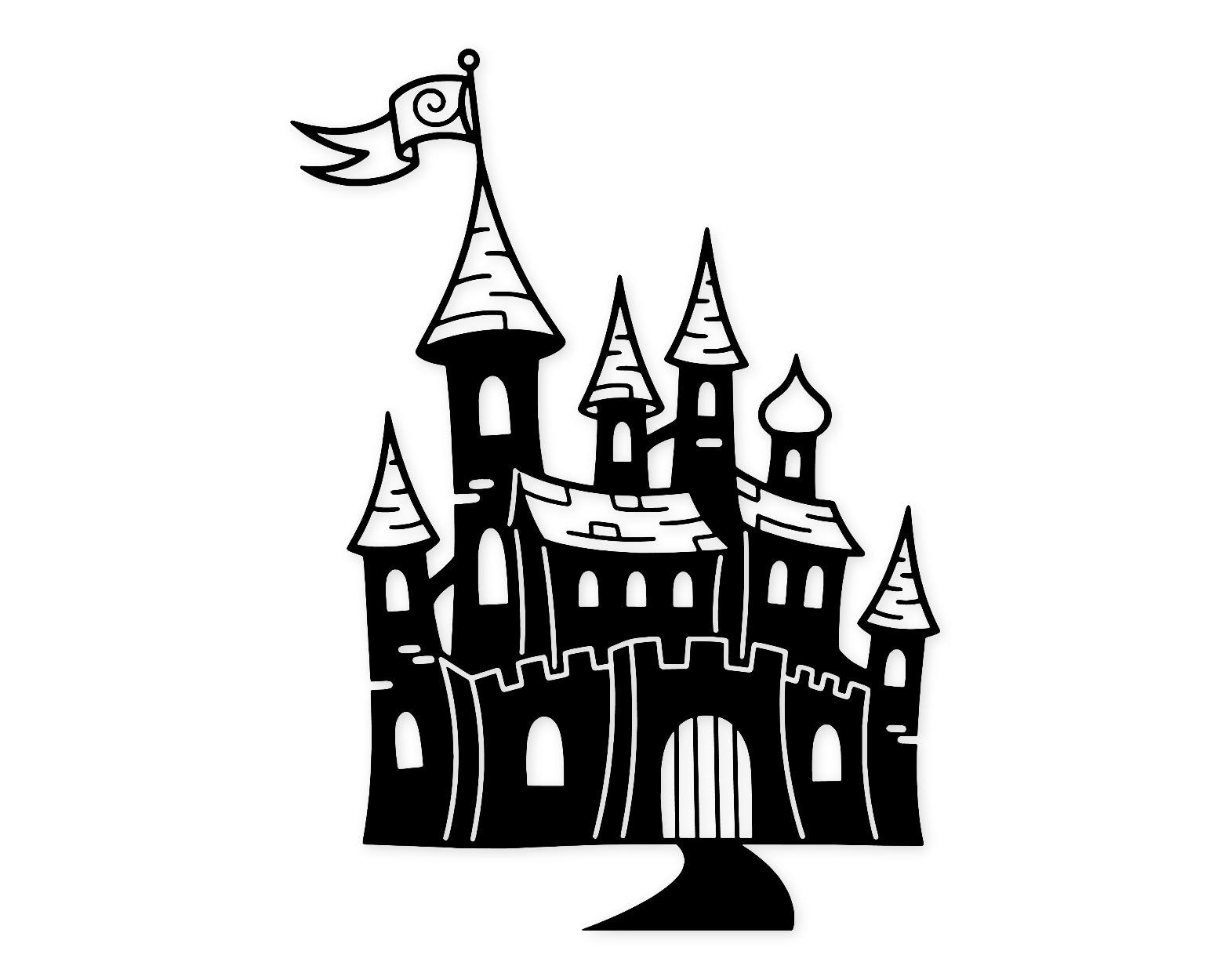 Fairytale Castle Svg Png: Cut Ready Digital Design For Cricut Silhouette