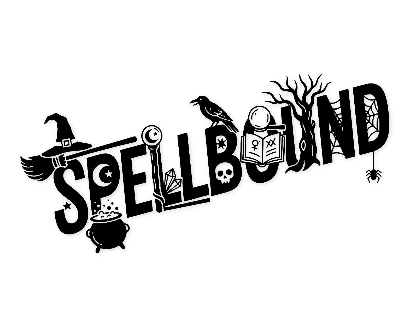 Spellbound Typography Svg Png: Bold Witchy Design For T-Shirts